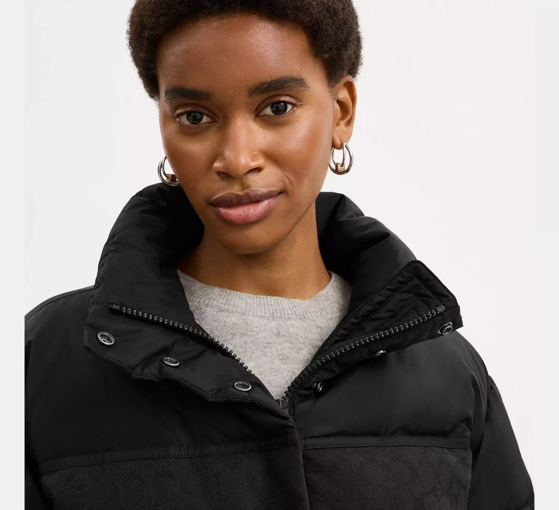 Coach Signature Down Jacket – Black - Sneaker Türkiye