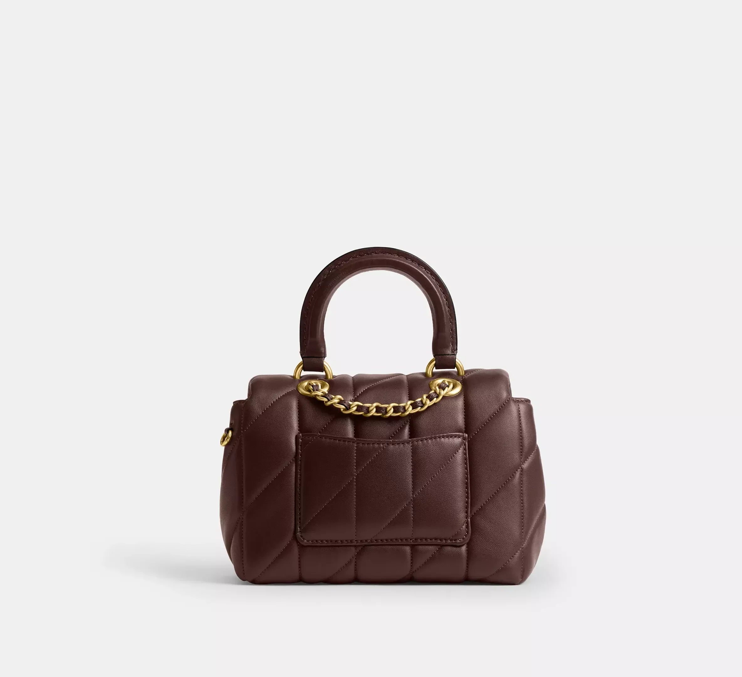 Coach Tabby Top Handle Bag With Quilting – Brass/Maple - Sneaker Türkiye