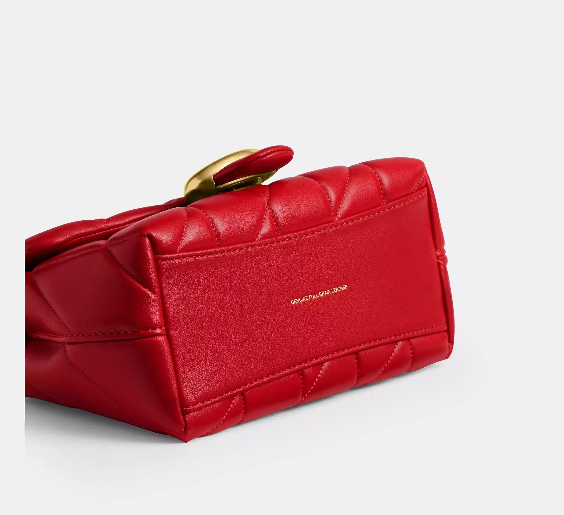 Coach Tabby Top Handle Bag With Quilting – Brass/Candy Apple - Sneaker Türkiye