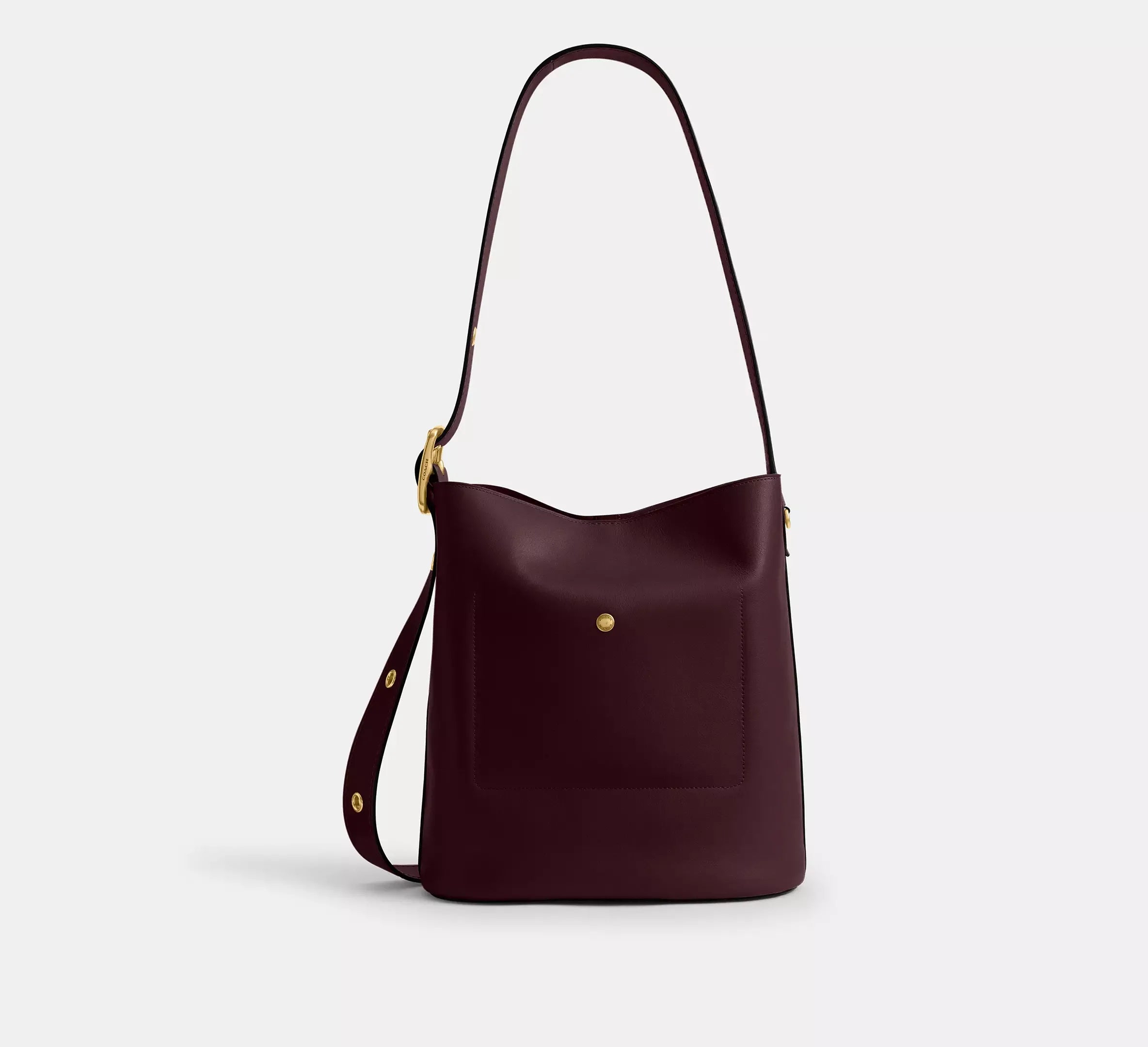 Coach Bleecker Bucket Bag – Brass/Merlot - Sneaker Türkiye