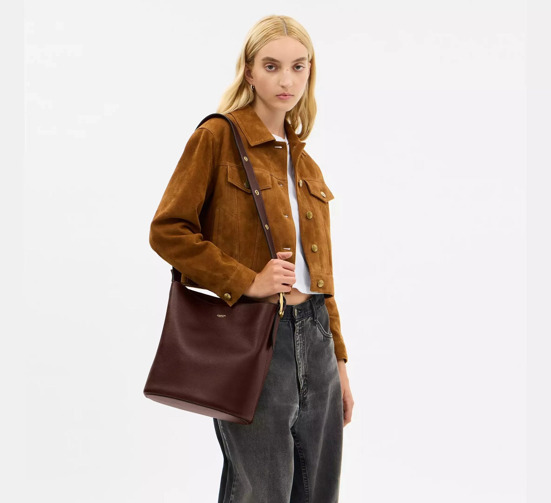 Coach Bleecker Bucket Bag – Brass/Maple - Sneaker Türkiye