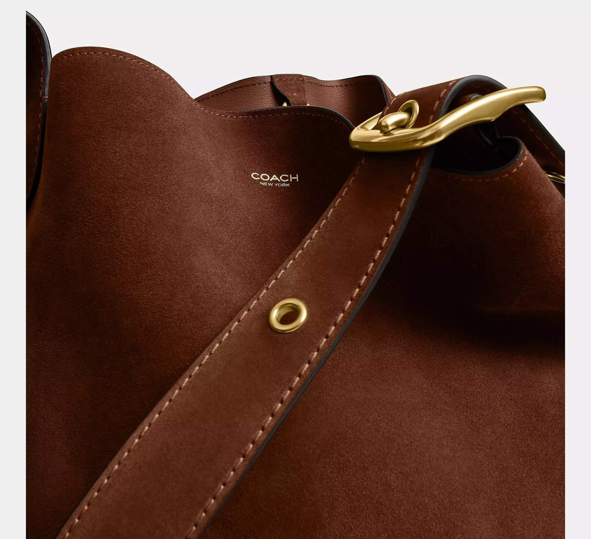 Coach Bleecker Bucket Bag – Brass/Warm Brown - Sneaker Türkiye