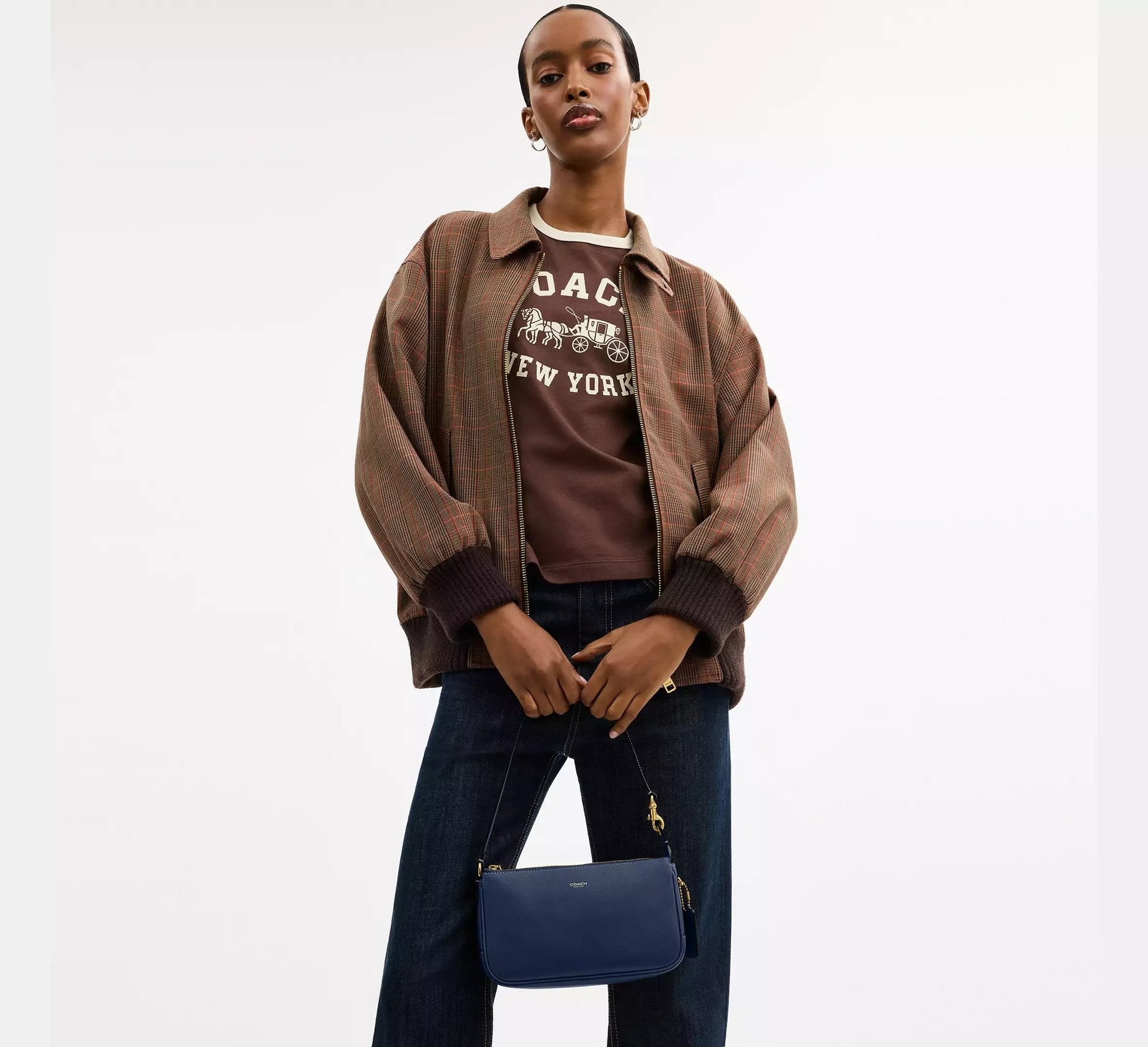 Coach Plaza Bag SEZON – Brass/Navy - Sneaker Türkiye