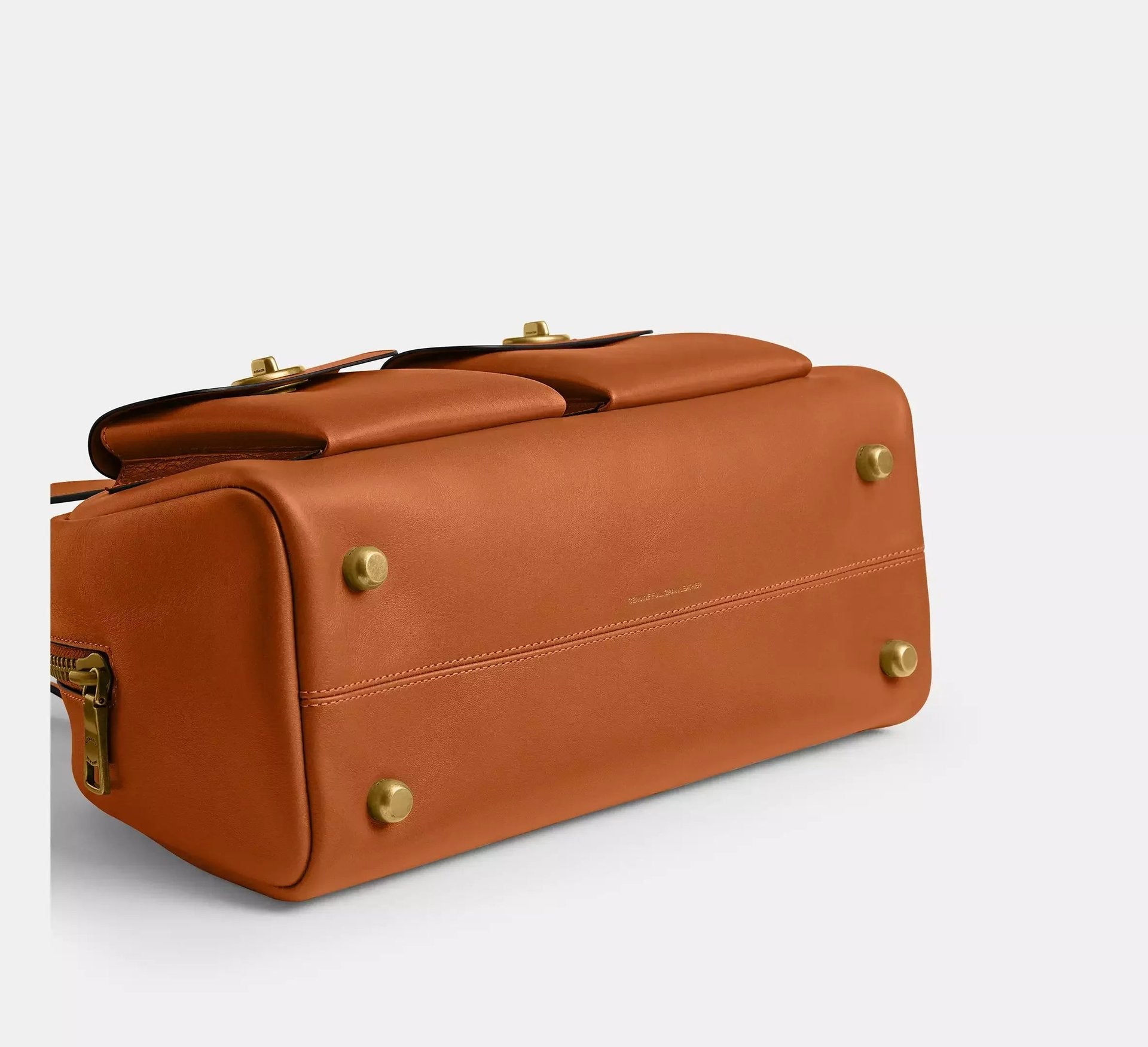 Coach Twin Turnlock Bag SEZON – Dark Brass/Toffee - Sneaker Türkiye