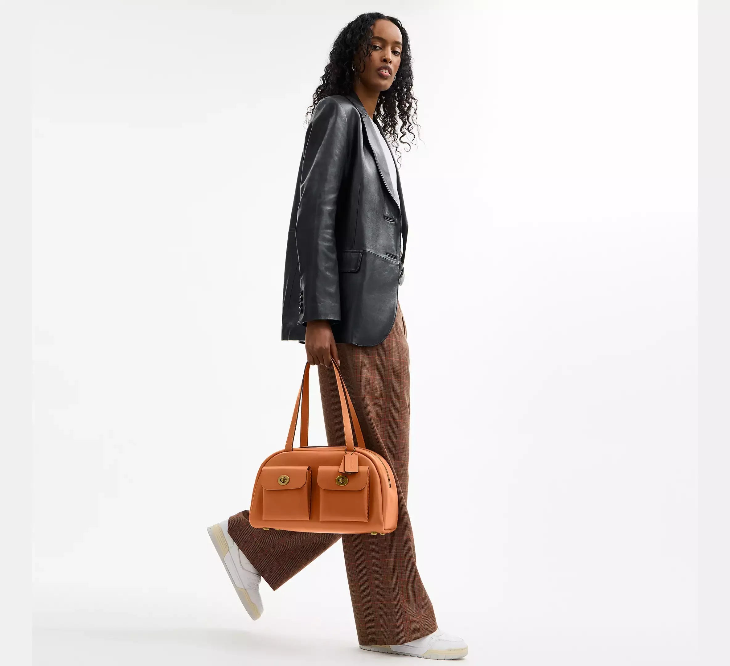 Coach Twin Turnlock Bag SEZON – Dark Brass/Toffee - Sneaker Türkiye