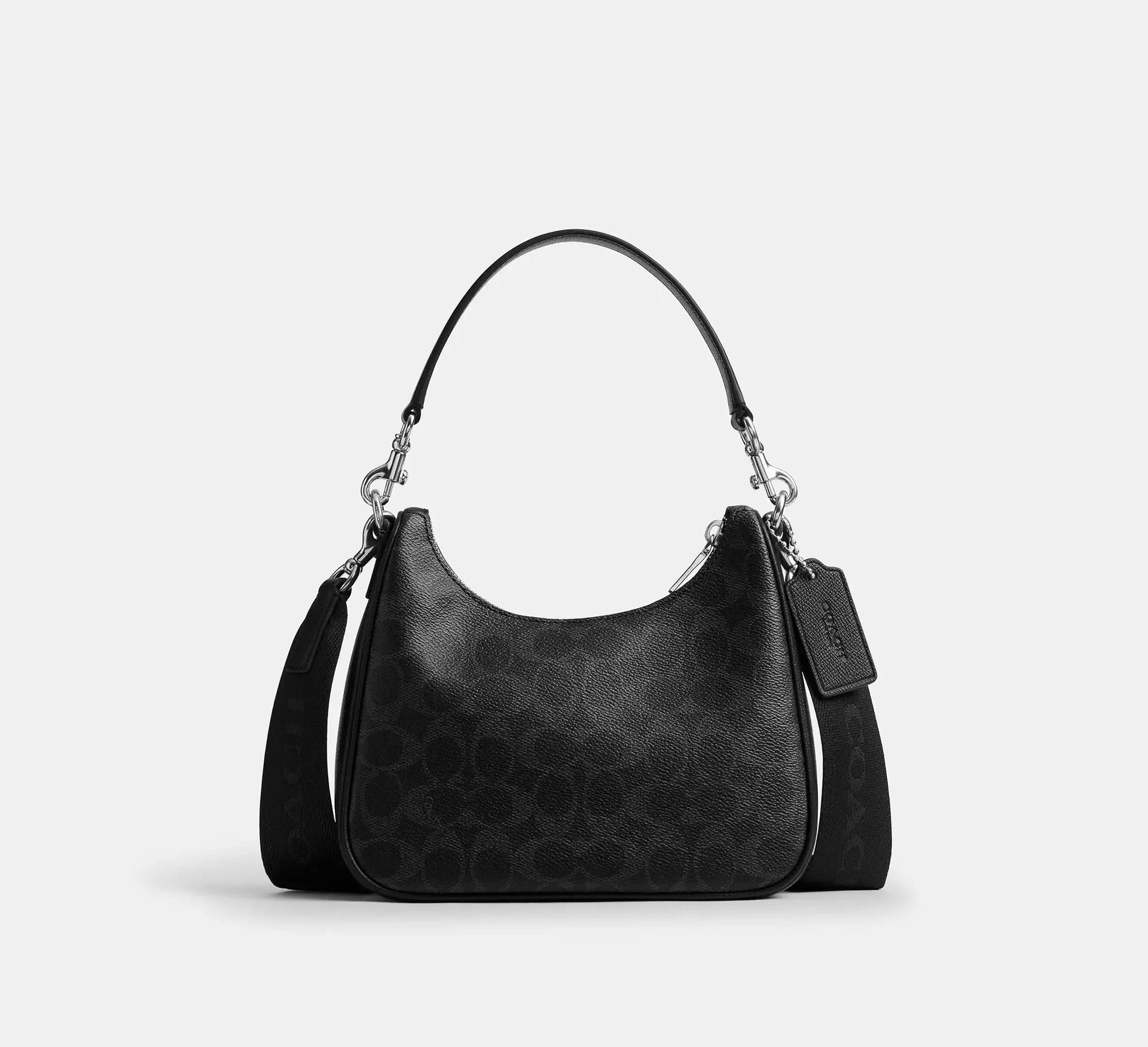Coach Nolan Hobo Bag In Signature – Black Signature - Sneaker Türkiye