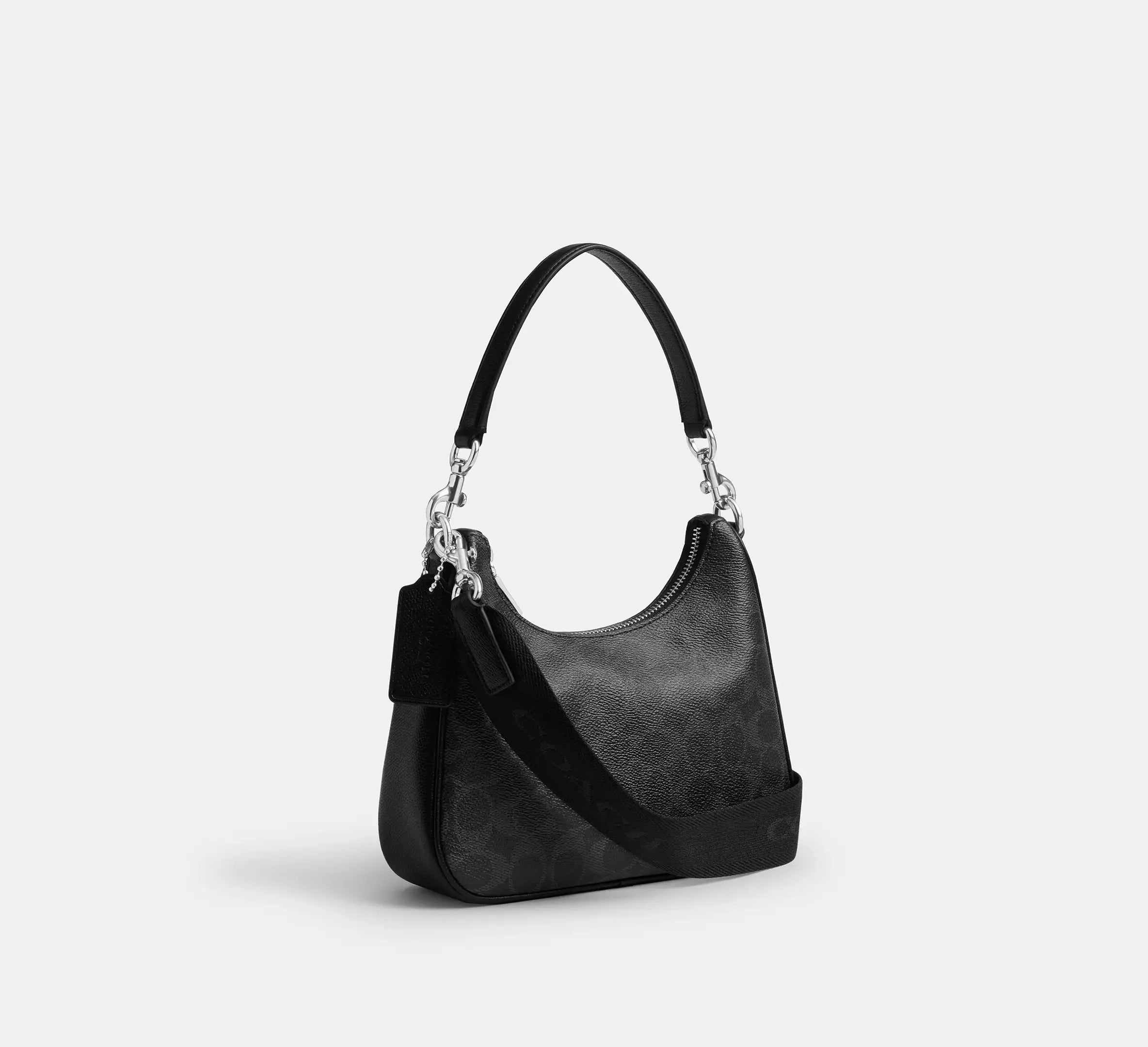 Coach Nolan Hobo Bag In Signature – Black Signature - Sneaker Türkiye