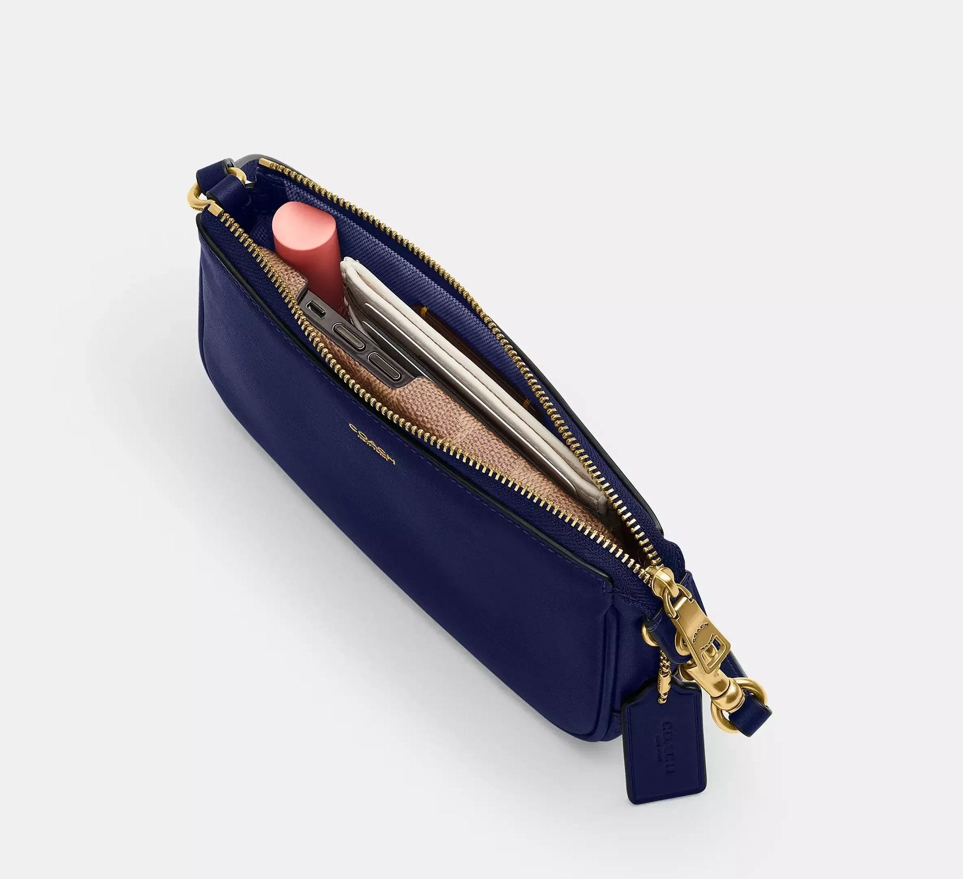 Coach Plaza Bag 18 Sezon – Brass/Navy - Sneaker Türkiye