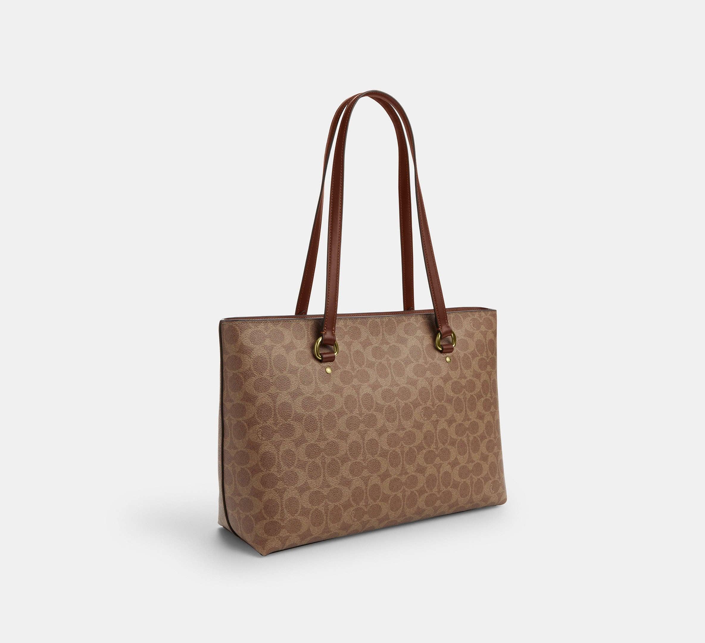 Coach Station Tote Bag In Signature-Gold/Tan/Brown - Sneaker Türkiye
