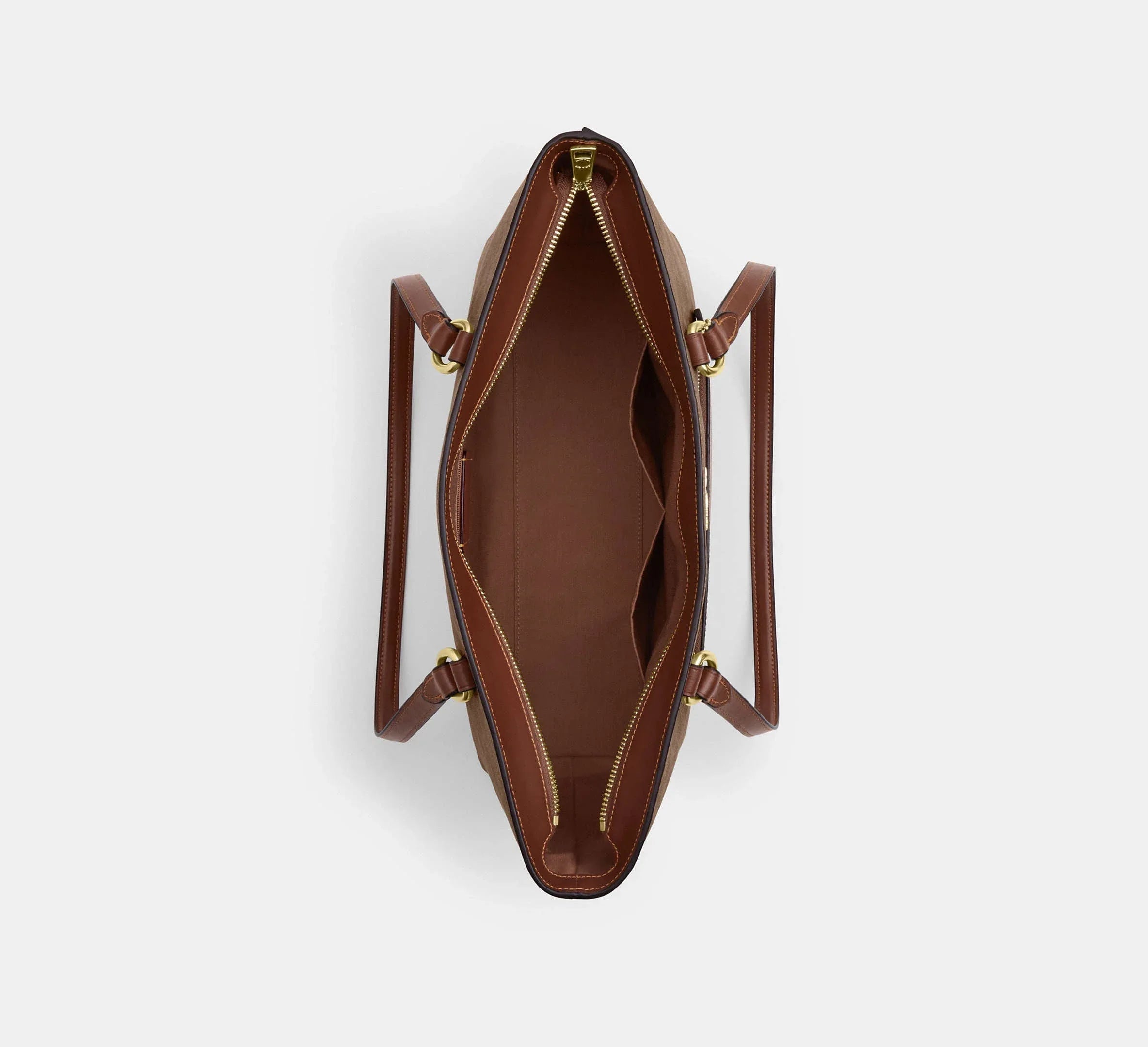 Coach Station Tote Bag In Signature-Gold/Tan/Brown - Sneaker Türkiye