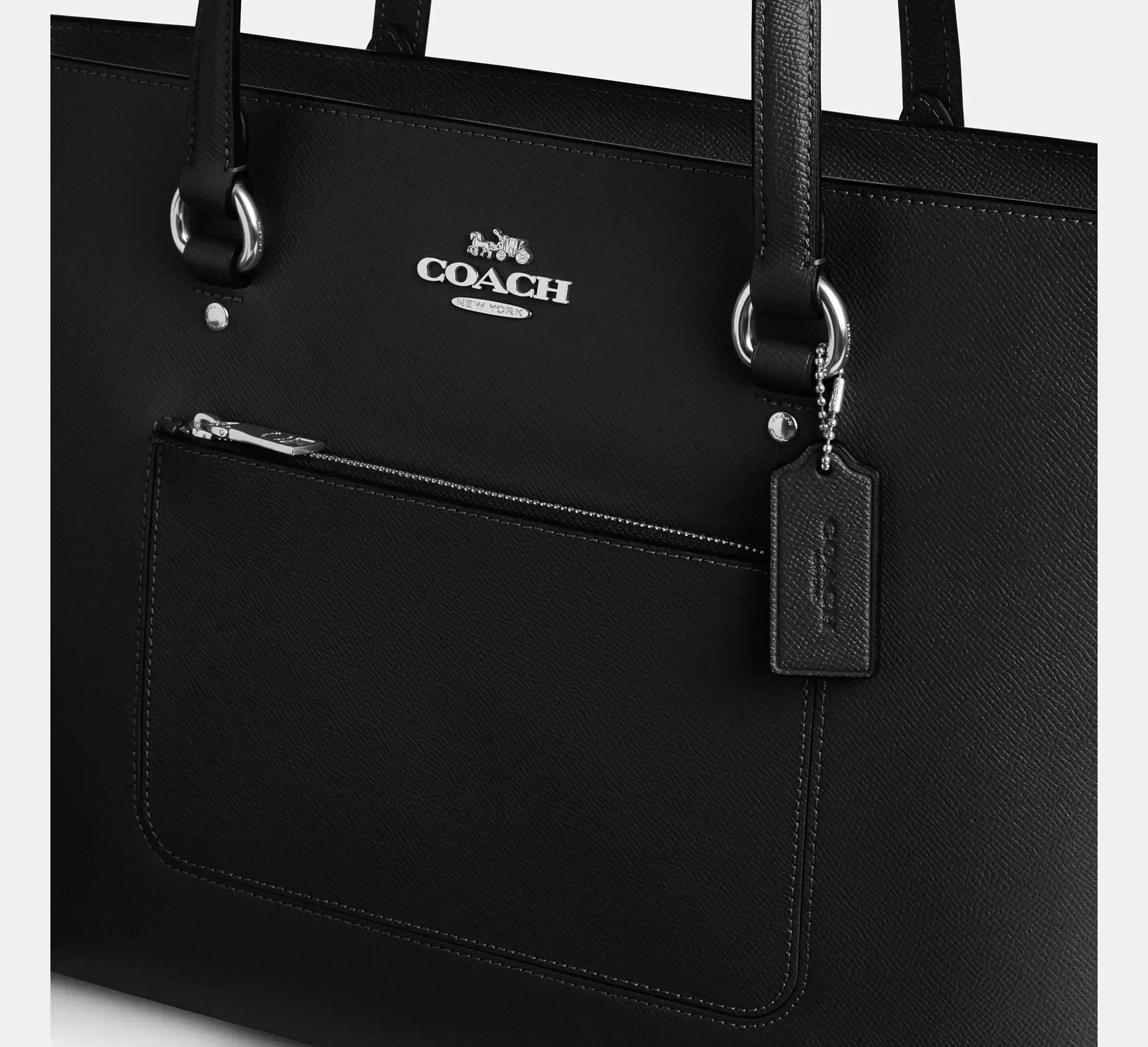 Coach Station Tote Bag – Silver/Black - Sneaker Türkiye