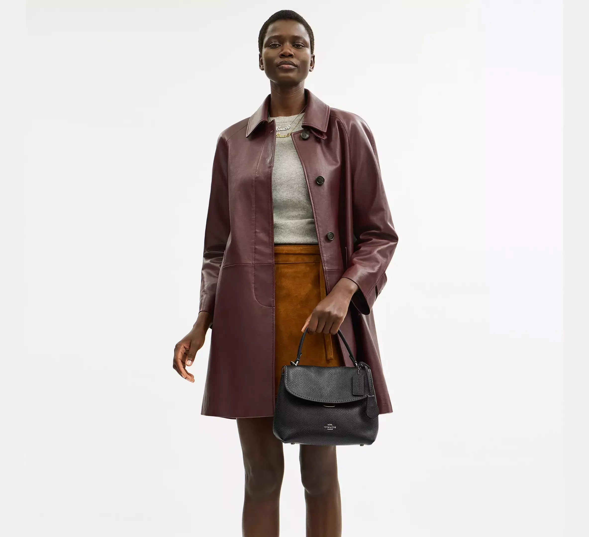 Coach Emory Top Handle Bag – Gunmetal/Black - Sneaker Türkiye