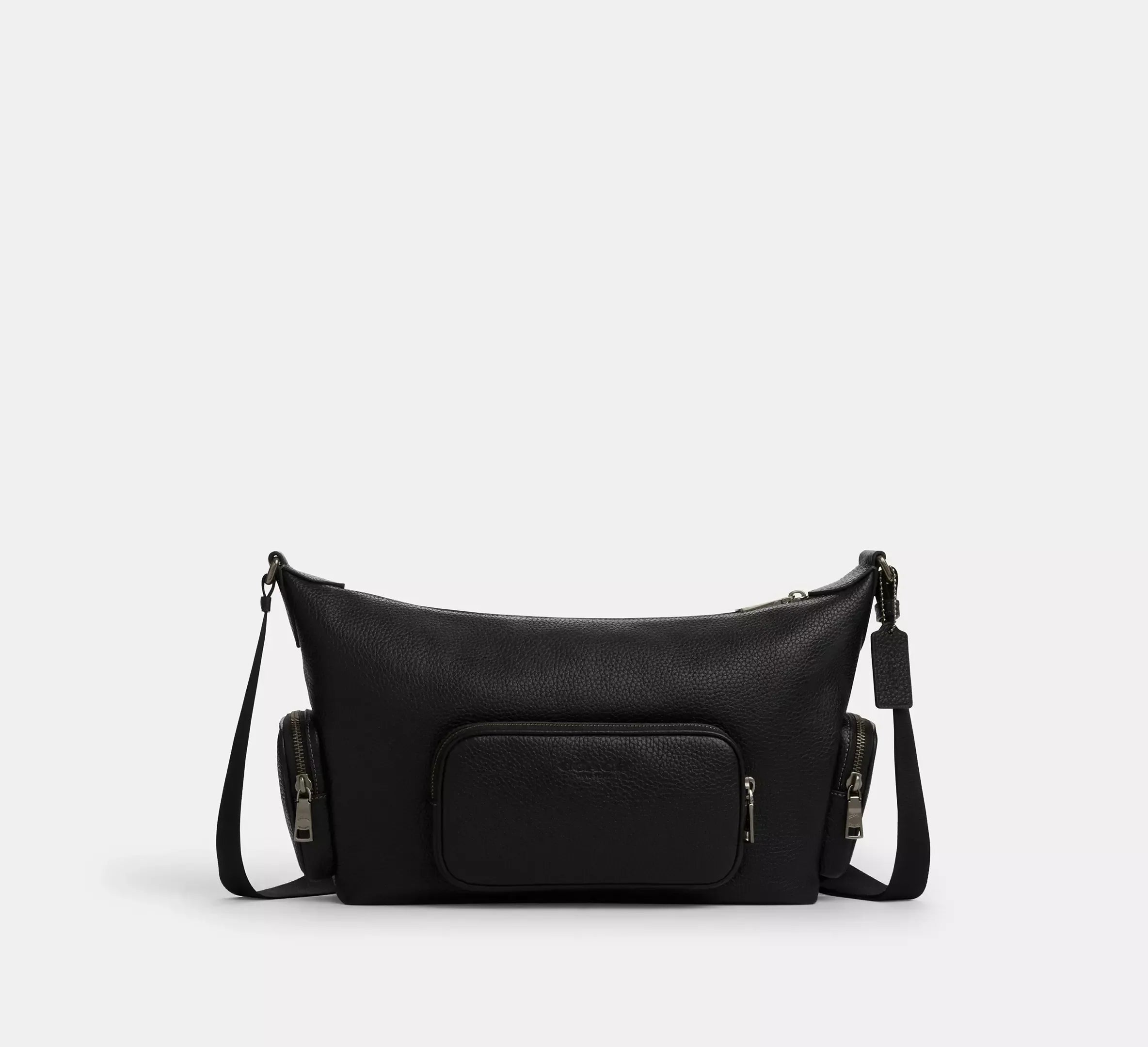 Coach Finn Crossbody Bag With Pockets – Gunmetal/Black - Sneaker Türkiye