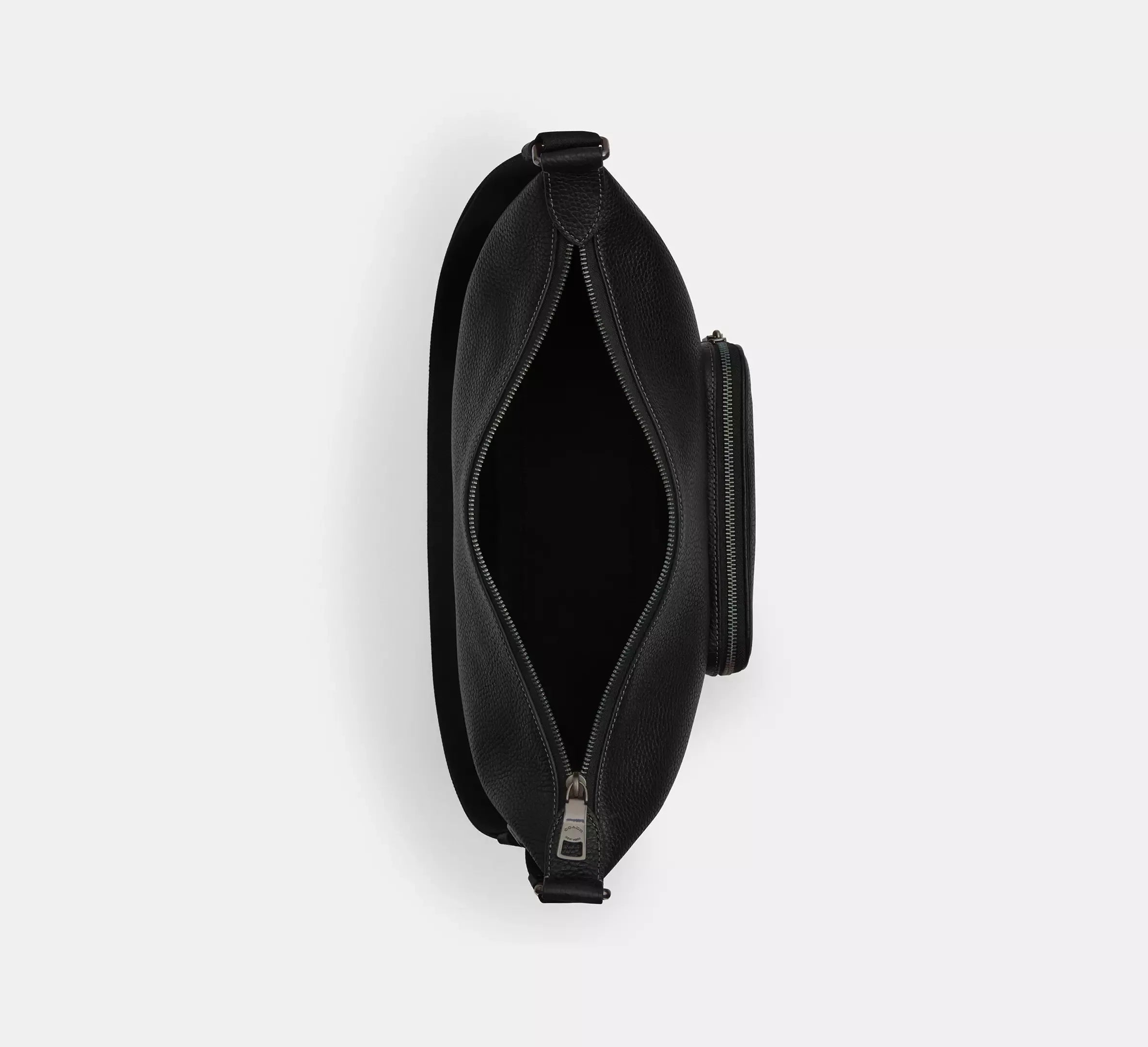 Coach Finn Crossbody Bag With Pockets – Gunmetal/Black - Sneaker Türkiye