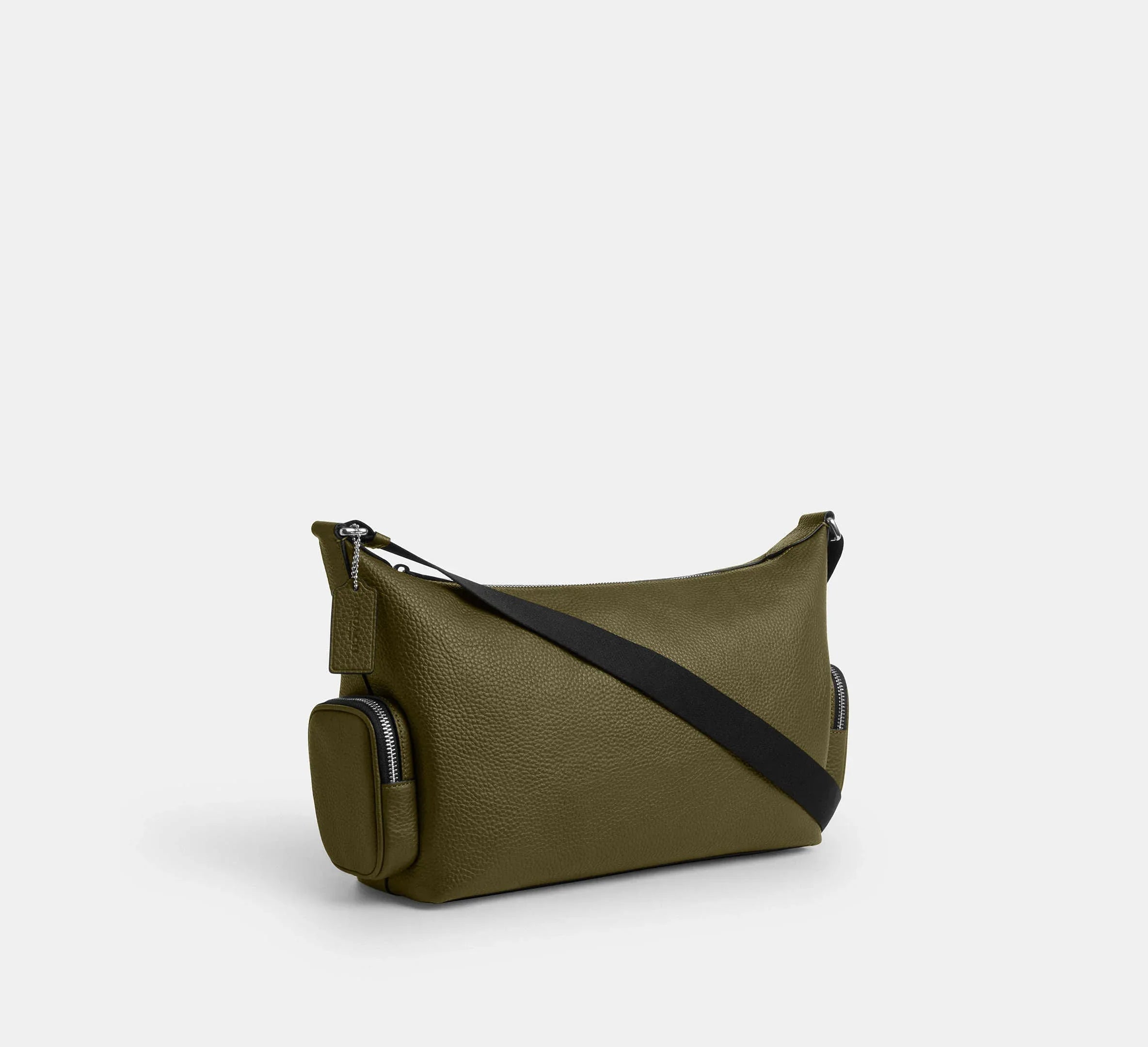 Coach Finn Crossbody Bag With Pockets – Silver/Olive - Sneaker Türkiye
