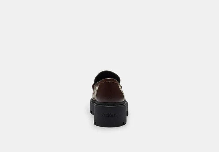 Coach Lucy Loafer In Signature Jacquard-Oak/Maple - Sneaker Türkiye