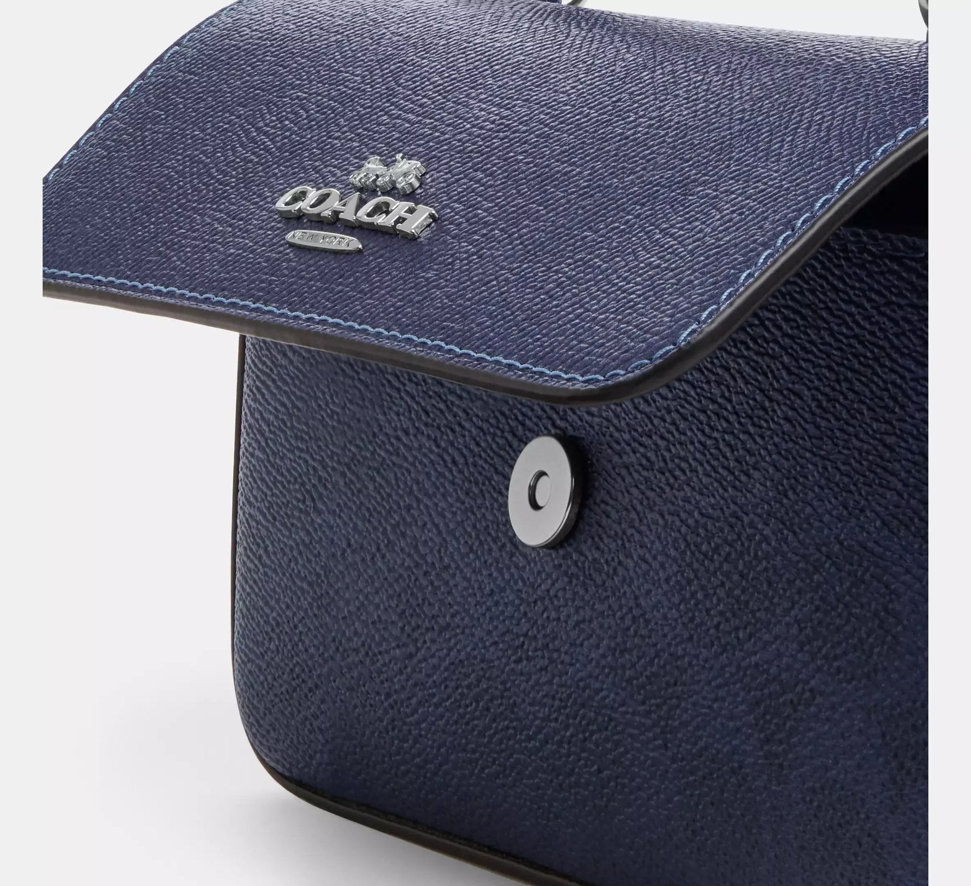 Coach Mini Josie Top Handle Bag In Signature – Sv/Blue/Navy - Sneaker Türkiye