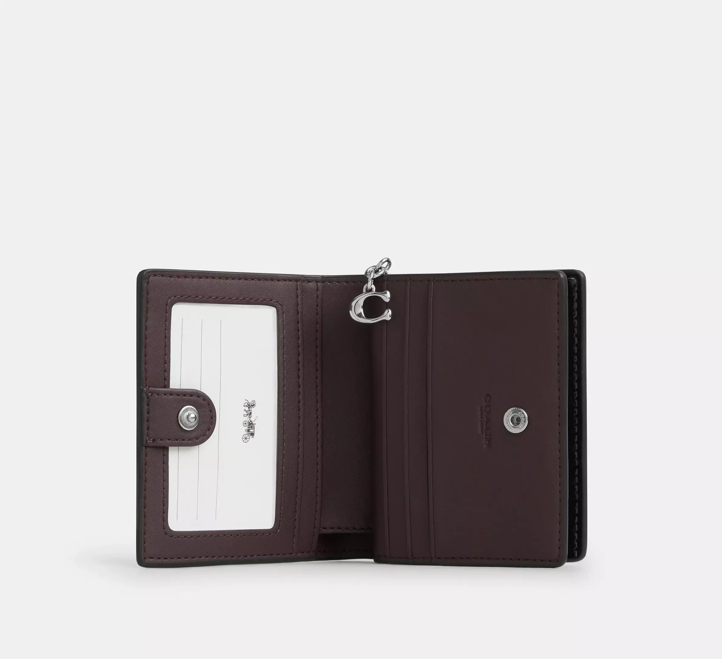 Coach Snap Wallet – Silver/Black - Sneaker Türkiye