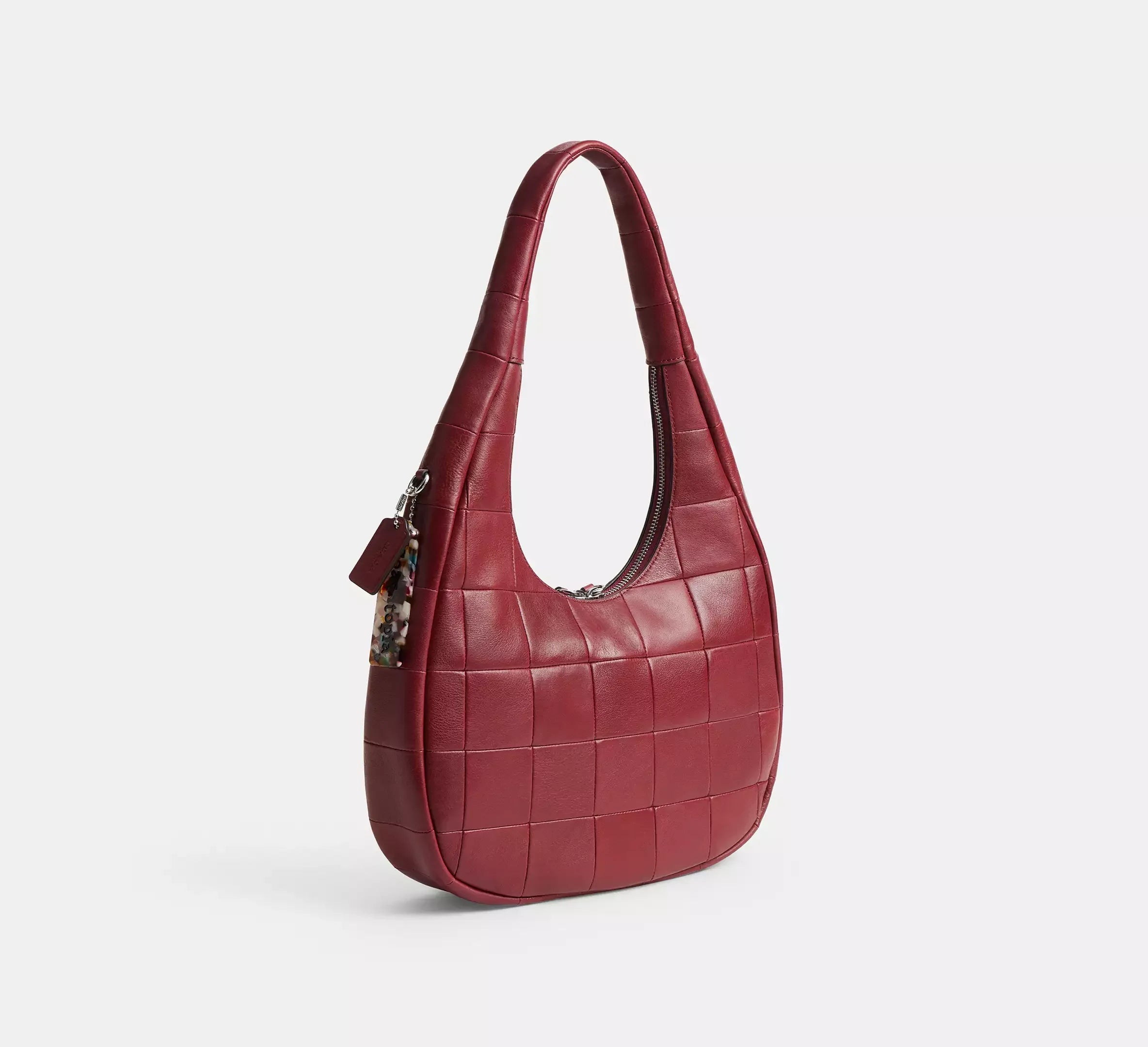 Coach Alter/Ego Crescent Shoulder Bag In Upcrafted Leather – Dark Ruby - Sneaker Türkiye