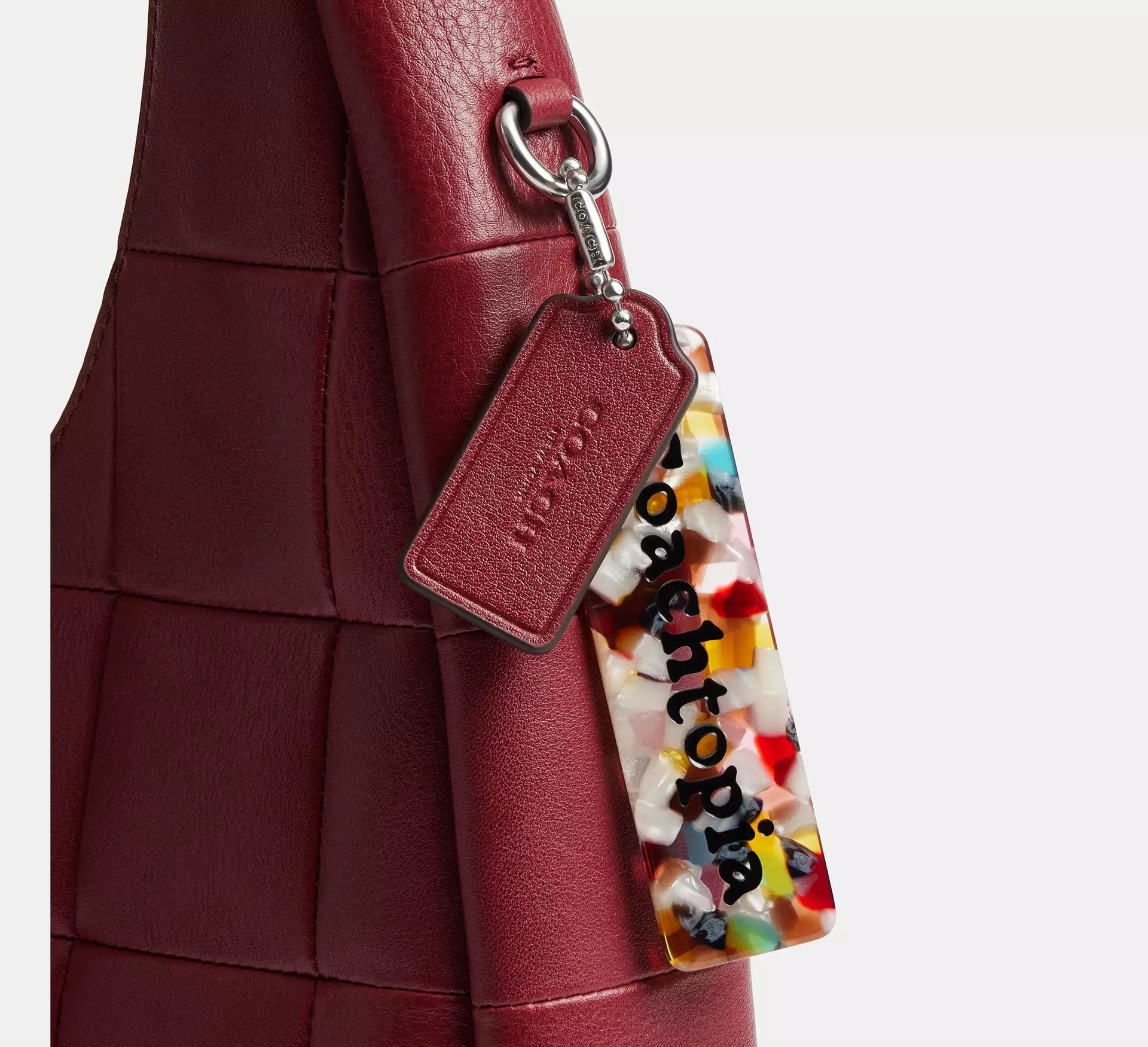 Coach Alter/Ego Crescent Shoulder Bag In Upcrafted Leather – Dark Ruby - Sneaker Türkiye