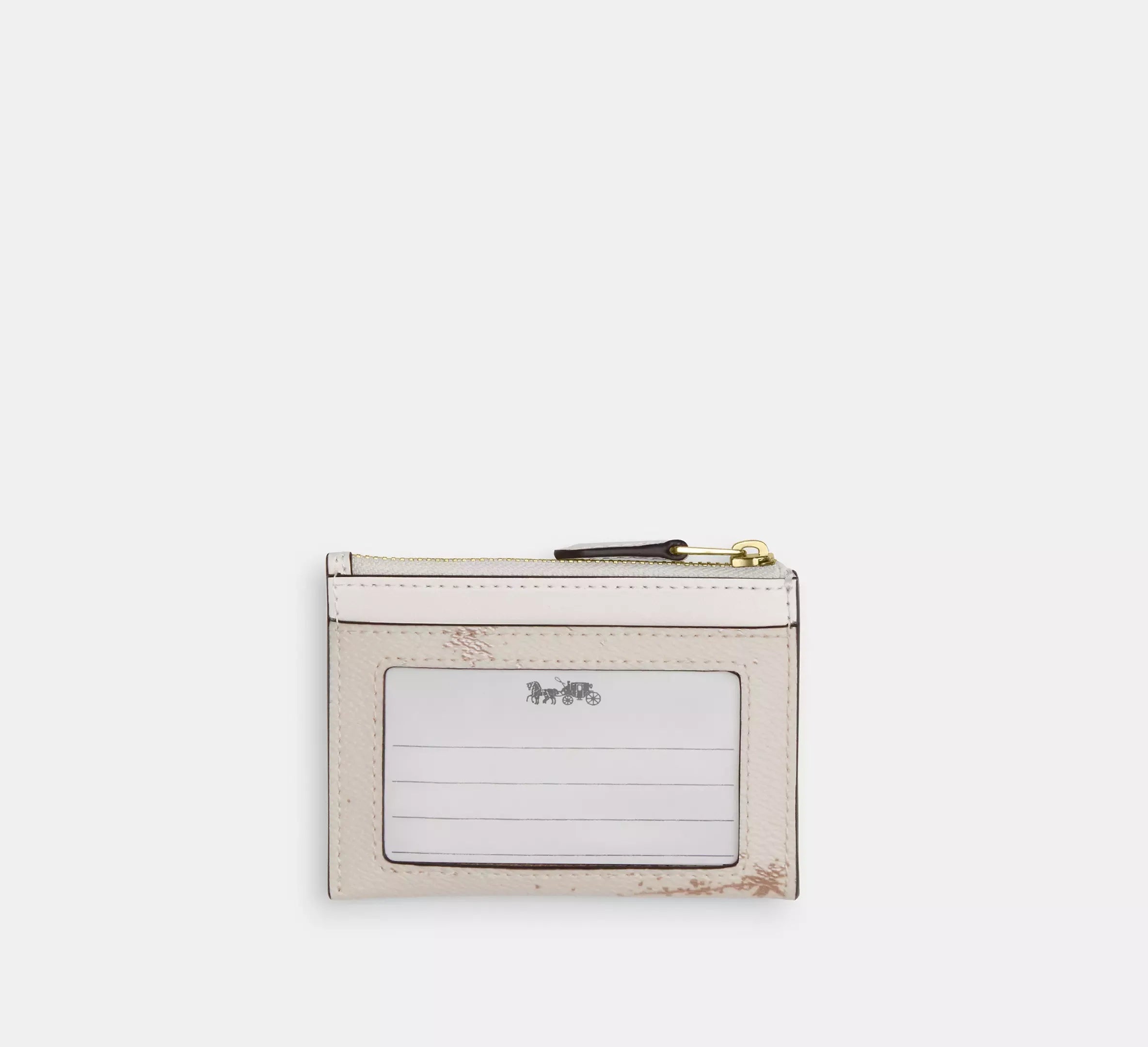 Coach Mini Skinny Id Case With Star Print – Gold/Chalk Multi - Sneaker Türkiye