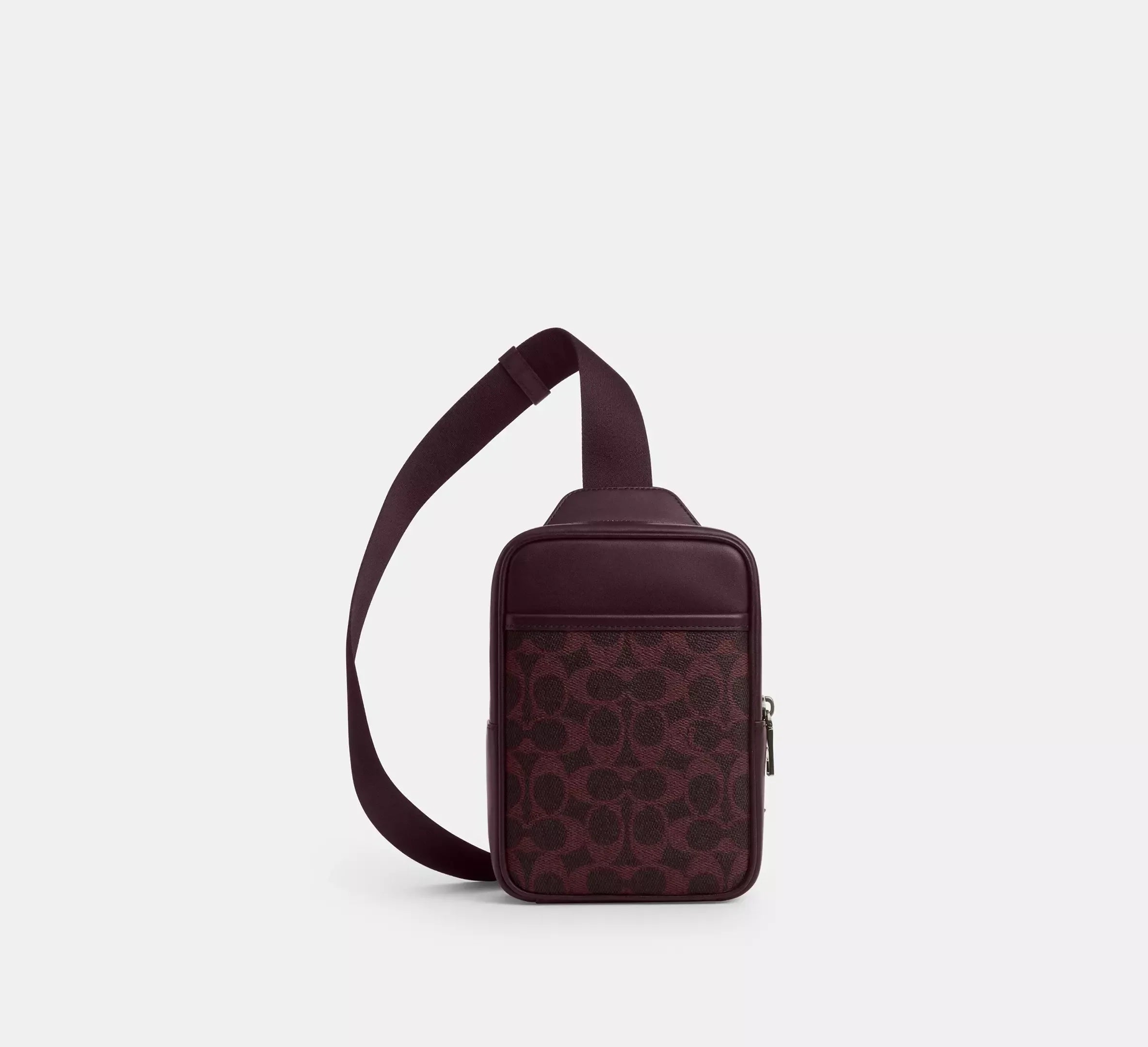 Coach Small Turner Pack In Signature – Gunmetal/Black Currant - Sneaker Türkiye