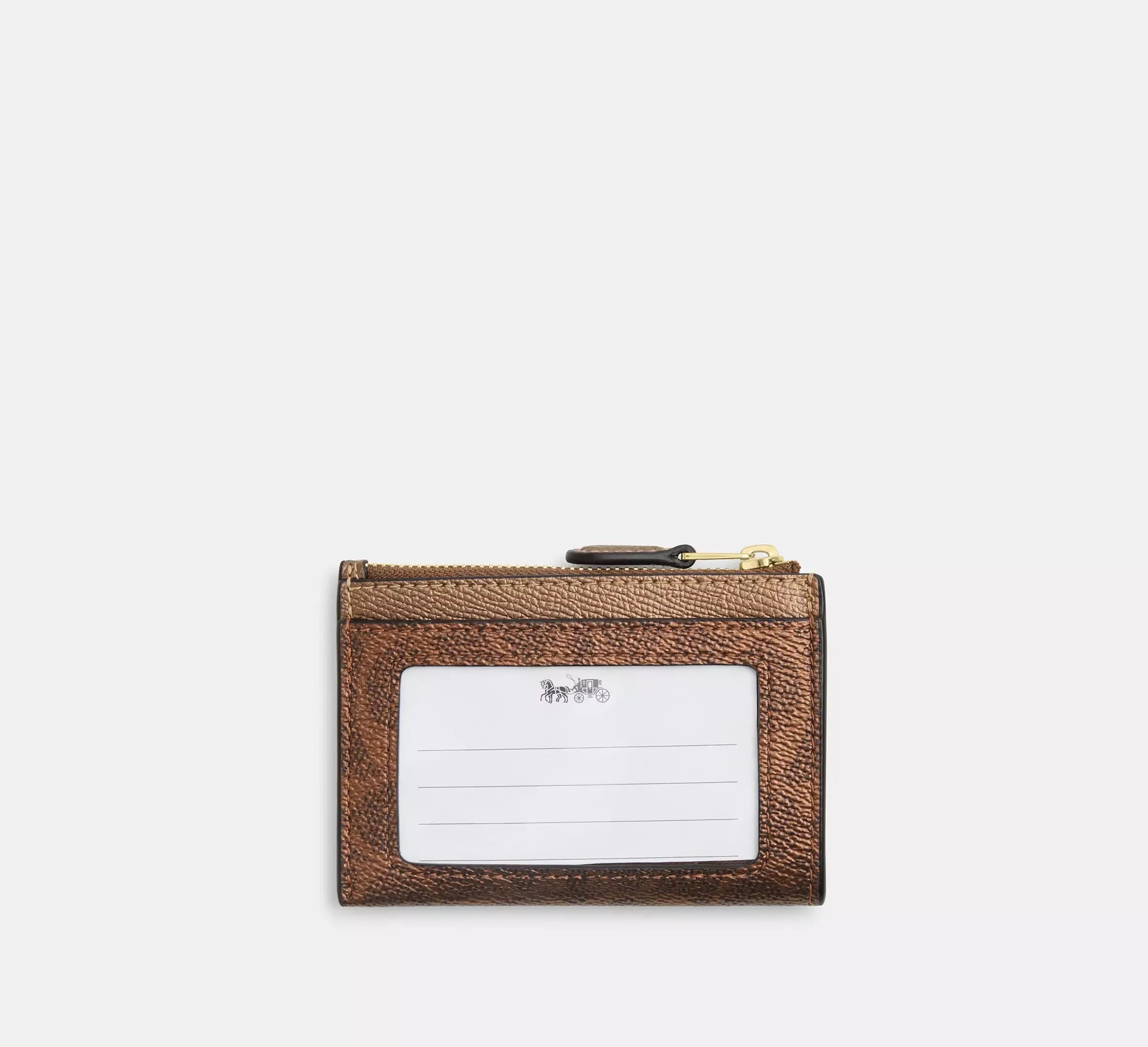 Coach Mini Skinny Id Case In Signature – Im/Brown/Copper - Sneaker Türkiye