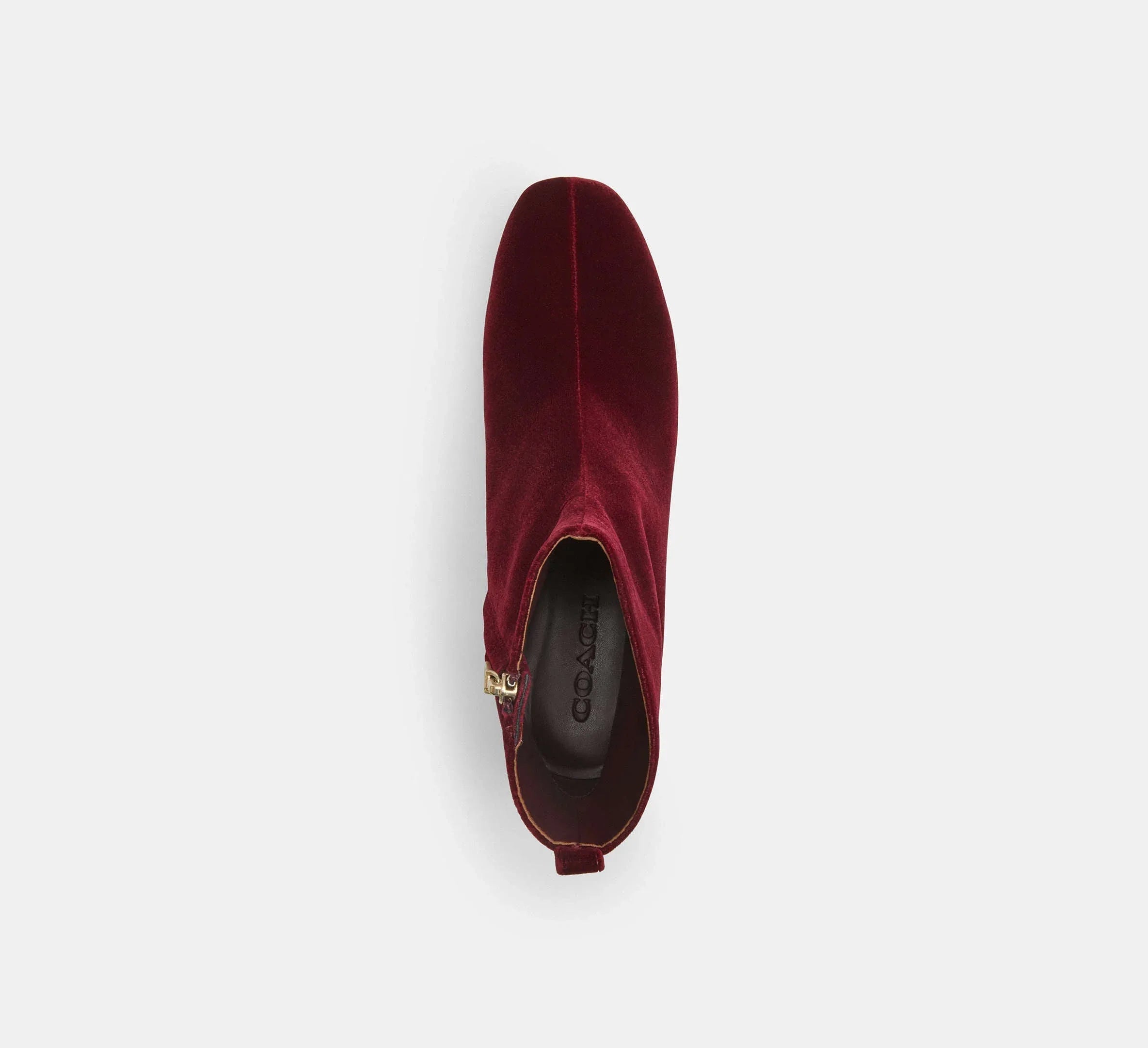 Coach Block Heel Bootie – Burgundy/Merlot - Sneaker Türkiye