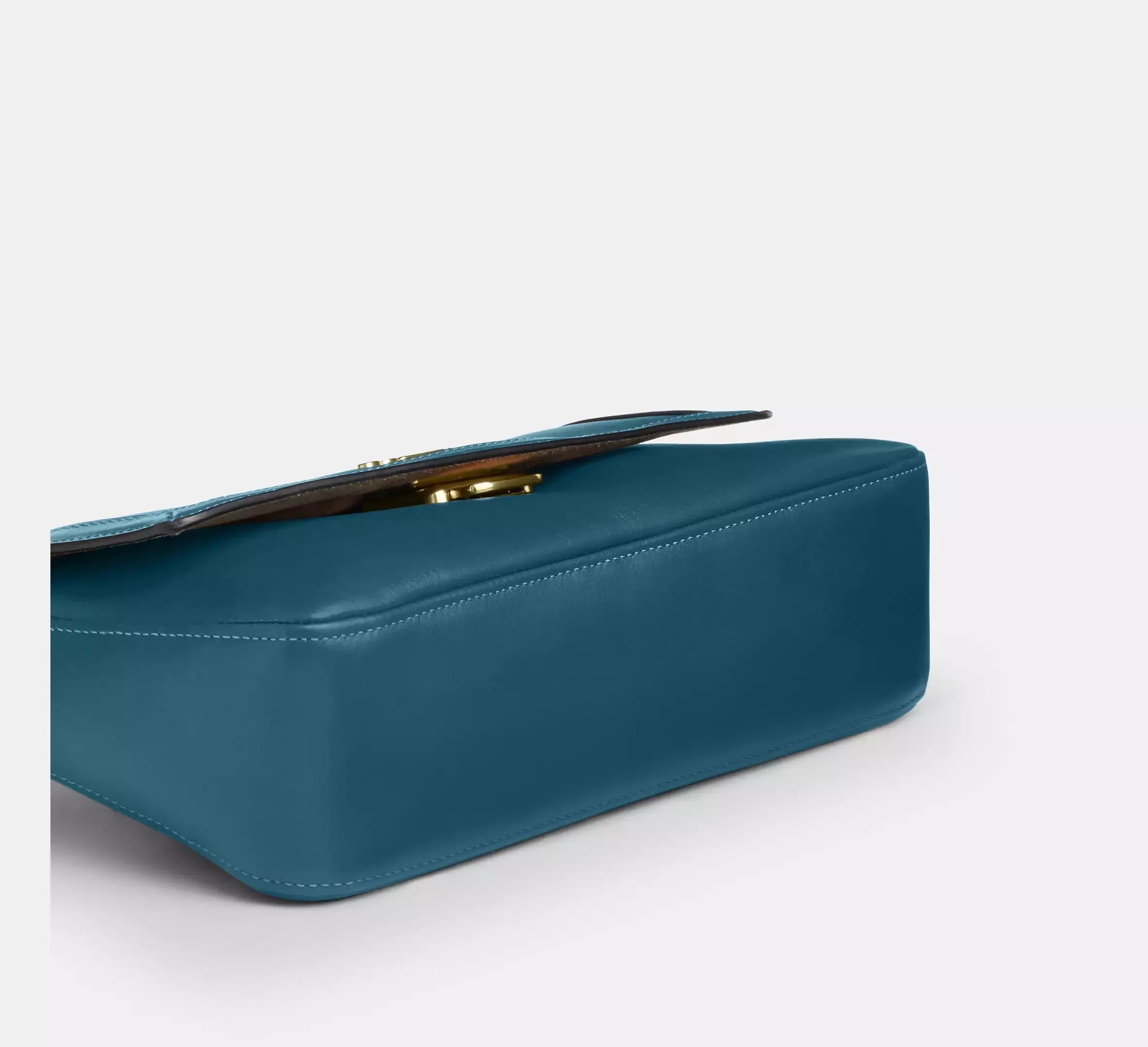 Coach Etta Small Flap Shoulder Bag – Gold/Teal Ink - Sneaker Türkiye