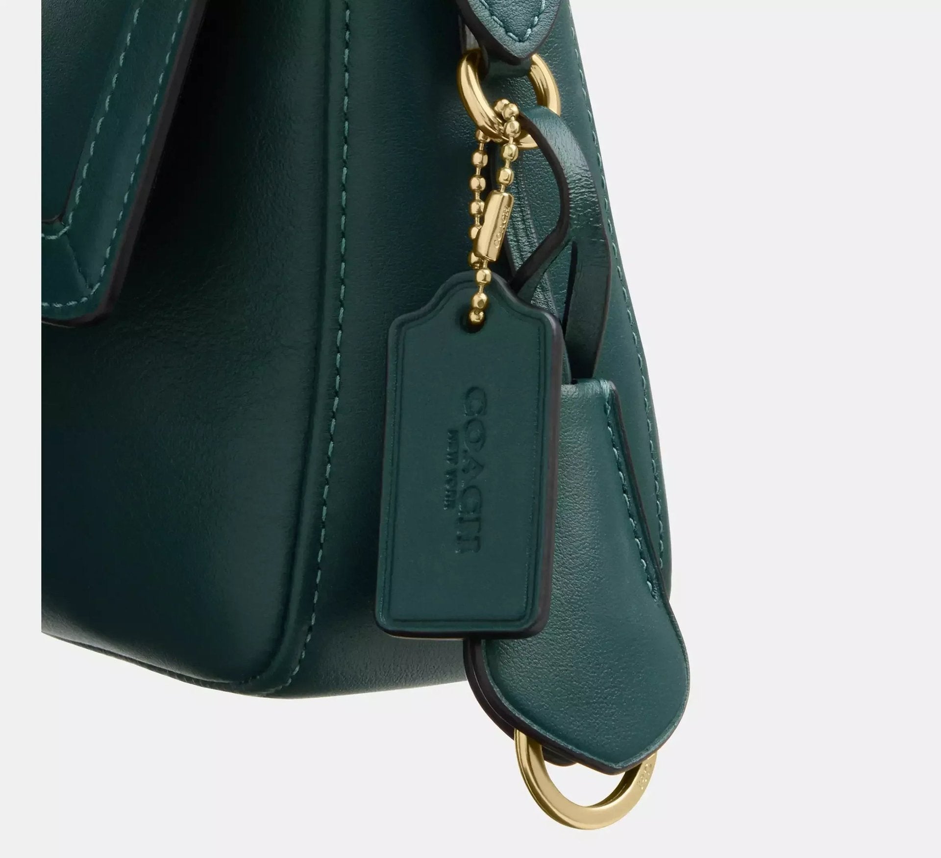 Coach Etta Small Flap Shoulder Bag – Gold/Teal Ink - Sneaker Türkiye