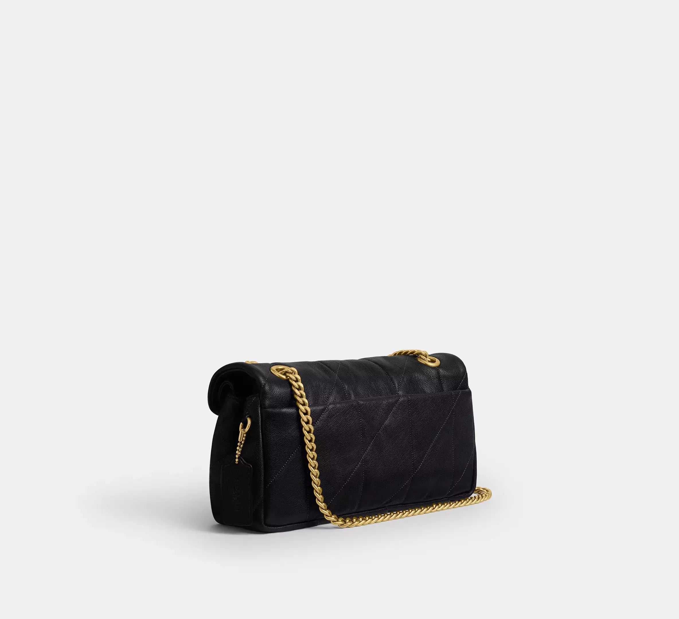 Coach Tabby Shoulder Bag 26 With Quilting – Brass/Black - Sneaker Türkiye