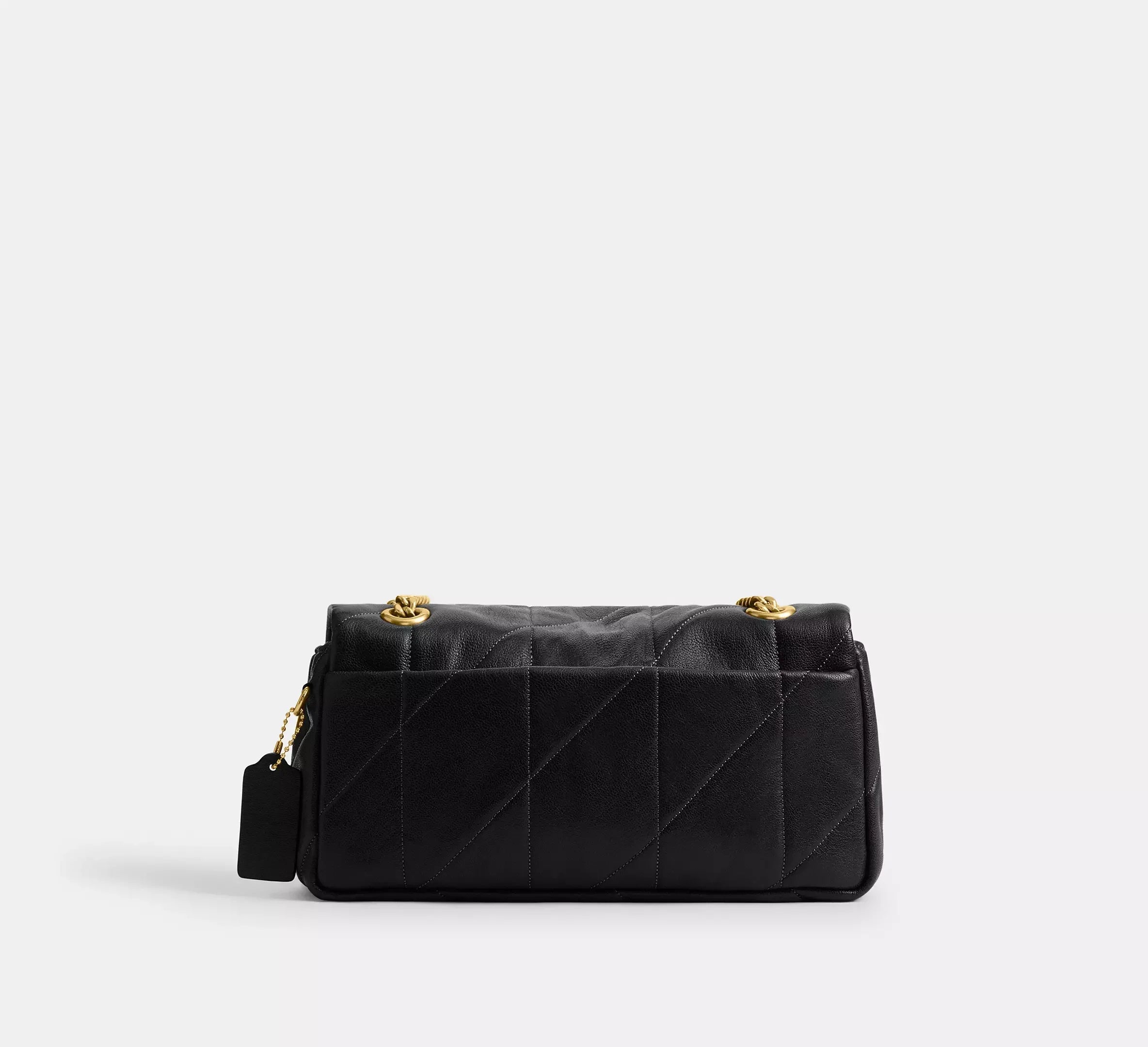 Coach Tabby Shoulder Bag 26 With Quilting – Brass/Black - Sneaker Türkiye