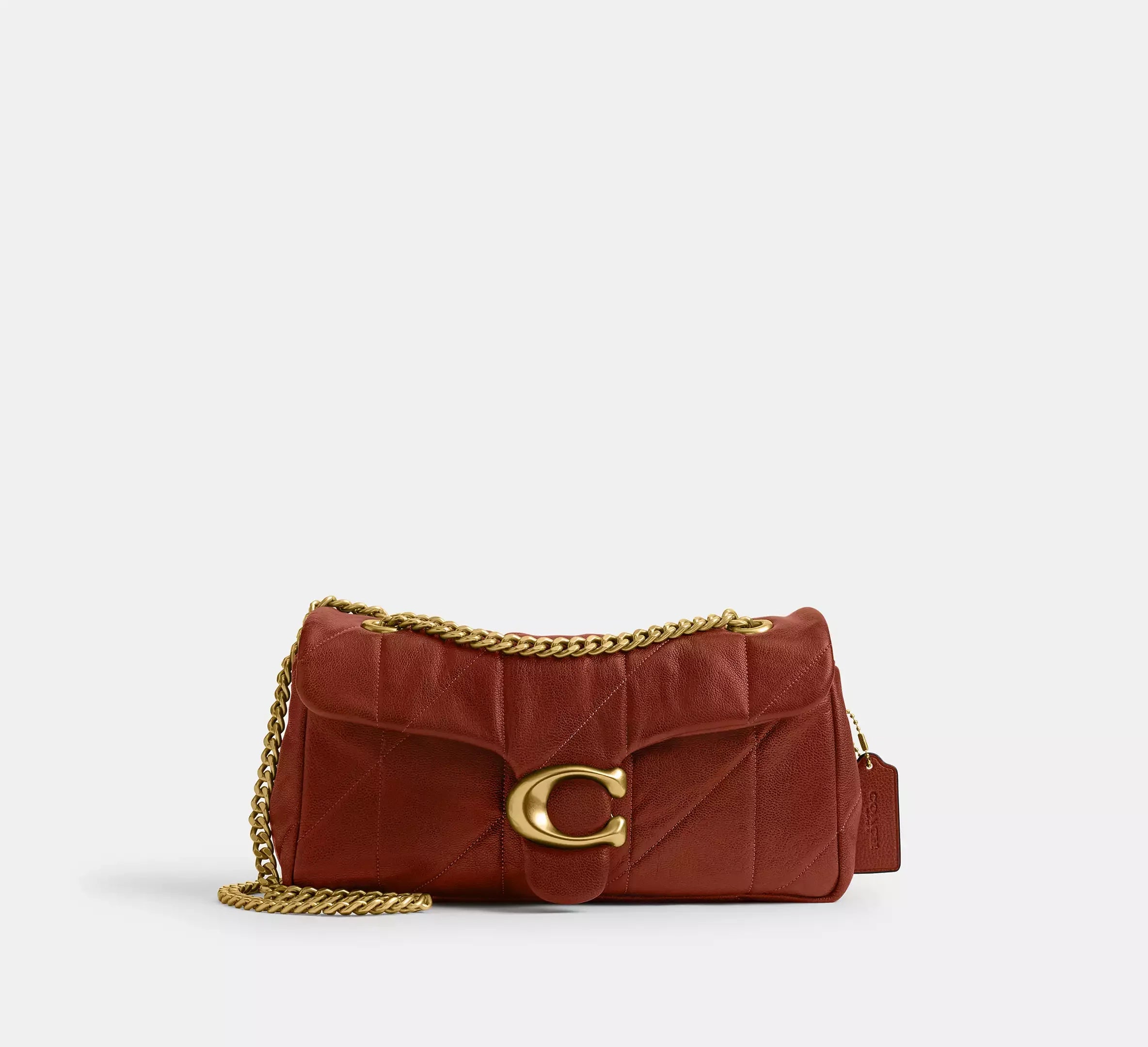 Coach Tabby Shoulder Bag 26 With Quilting – Brass/Pecan - Sneaker Türkiye