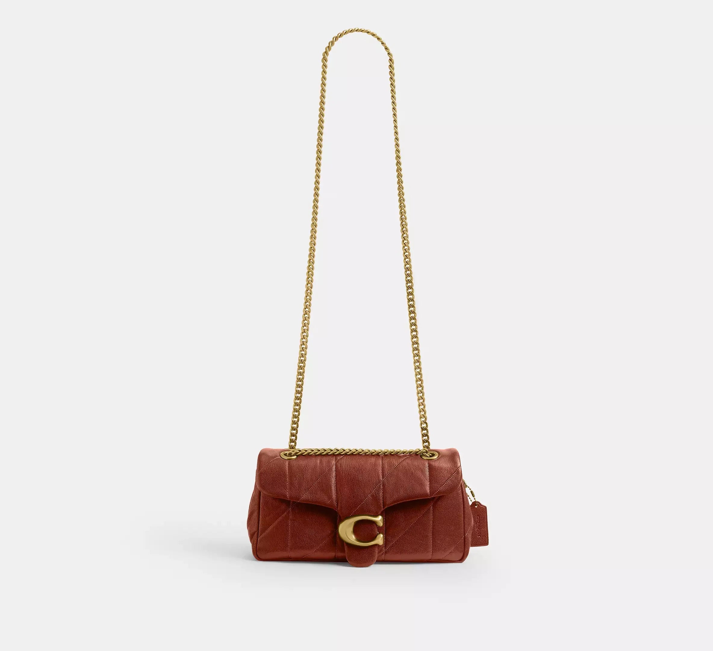 Coach Tabby Shoulder Bag 26 With Quilting – Brass/Pecan - Sneaker Türkiye