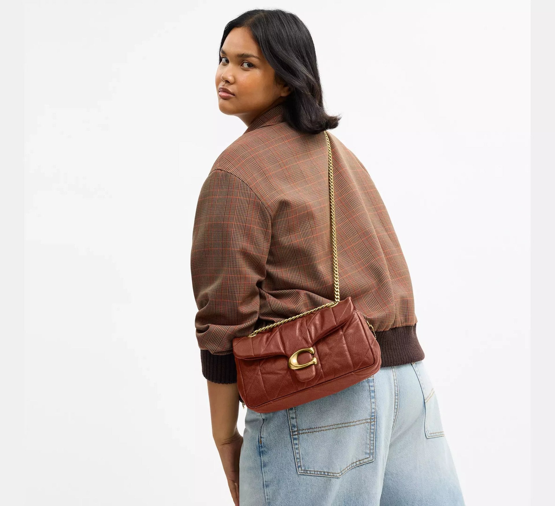 Coach Tabby Shoulder Bag 26 With Quilting – Brass/Pecan - Sneaker Türkiye