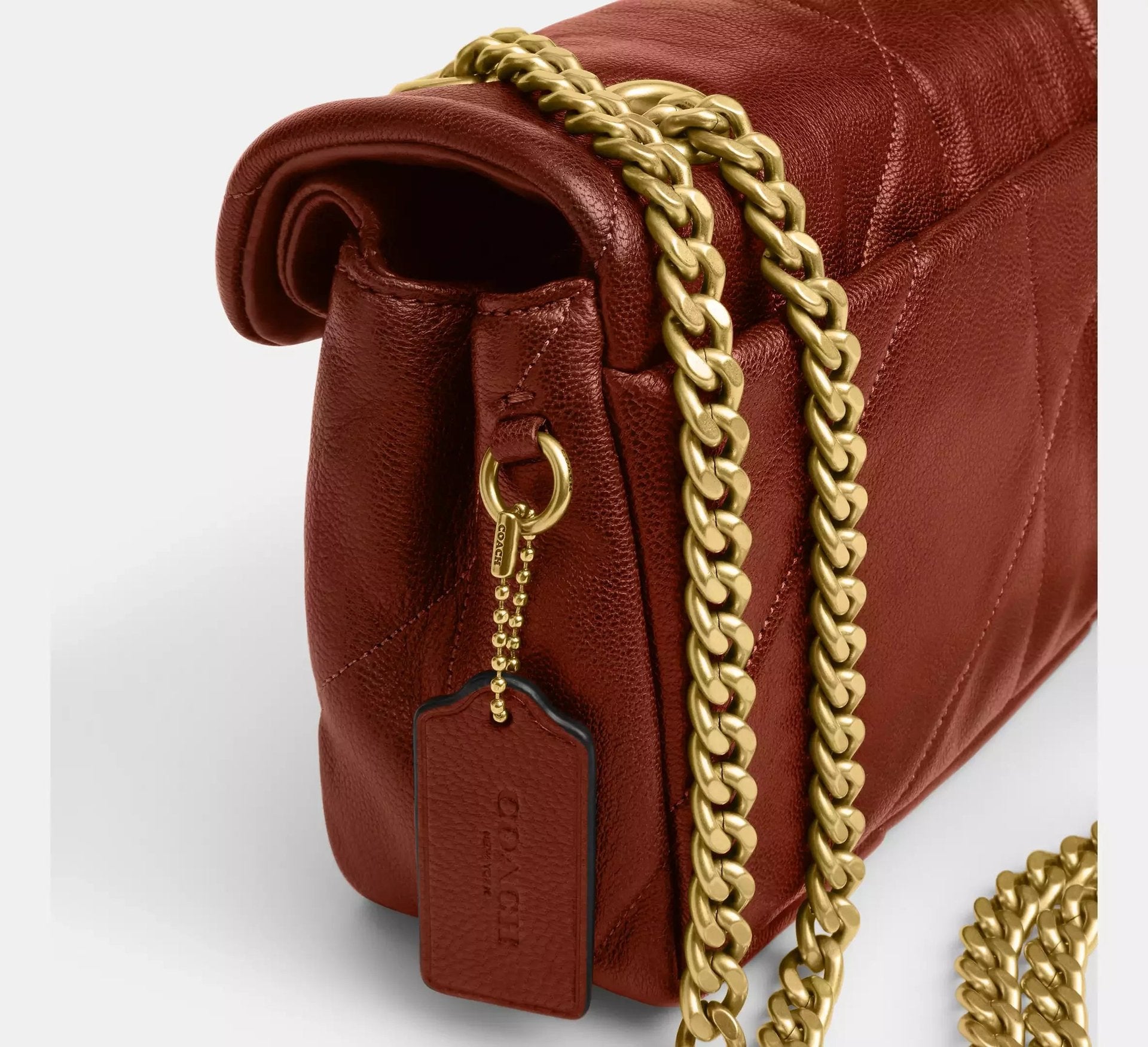 Coach Tabby Shoulder Bag 26 With Quilting – Brass/Pecan - Sneaker Türkiye