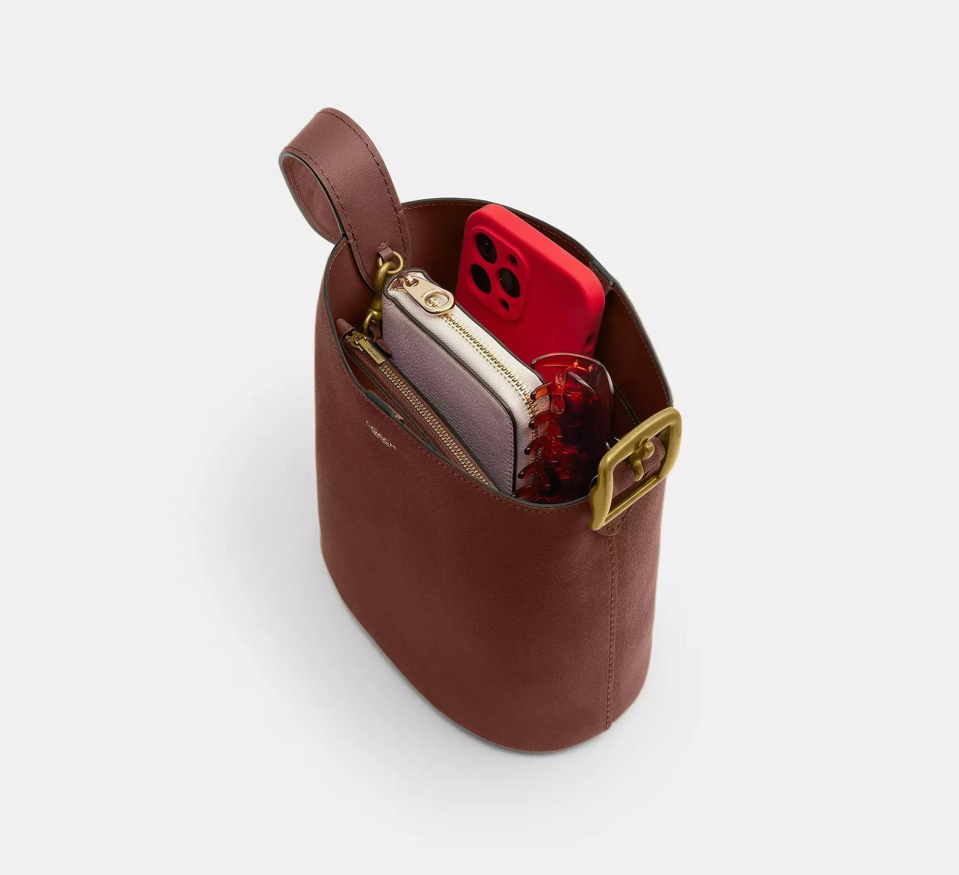 Coach Bleecker Bucket Bag 21 – Brass/Warm Brown - Sneaker Türkiye