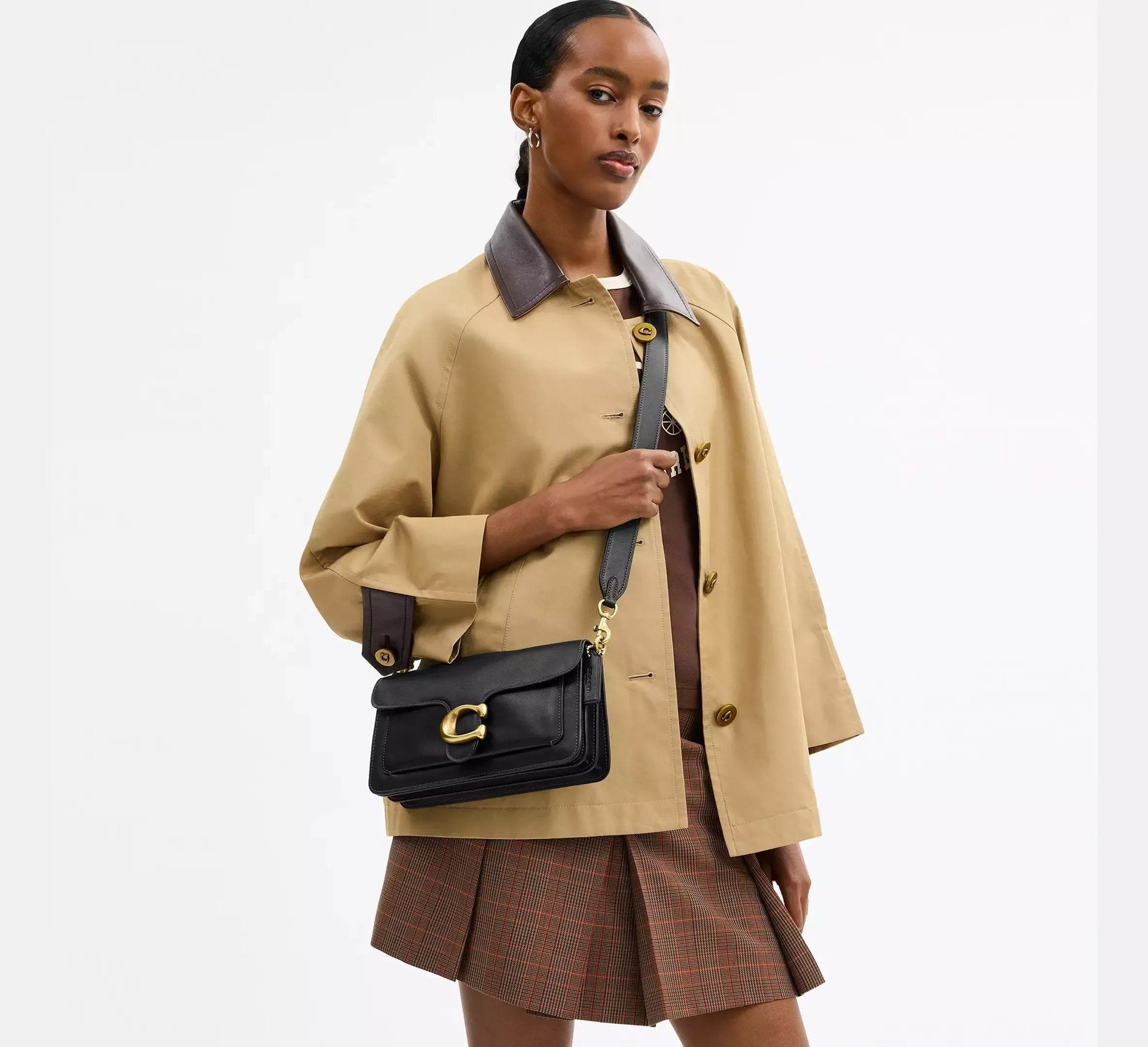 Coach Tabby Shoulder Bag 26 – Brass/Black - Sneaker Türkiye