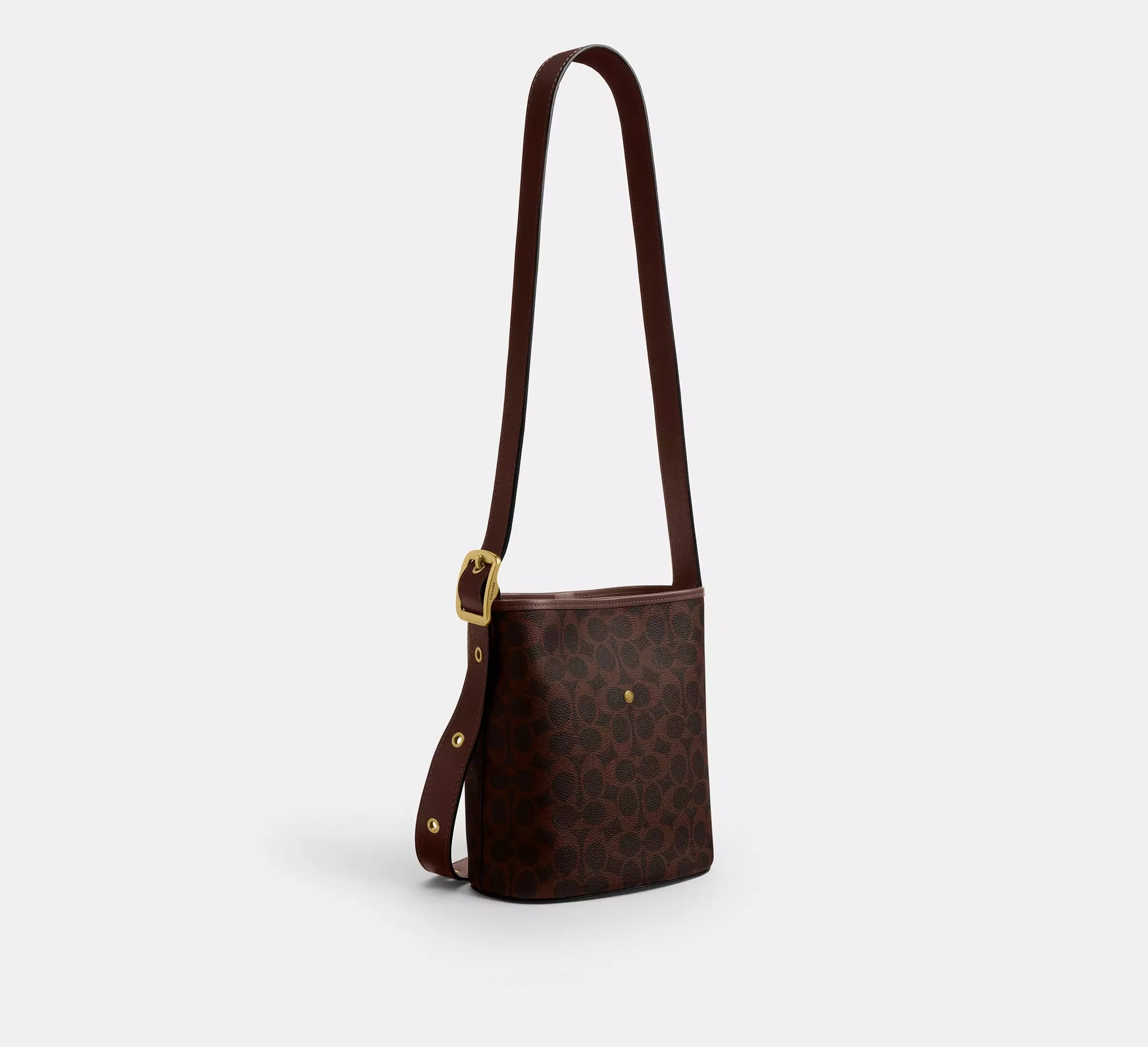 Coach Bleecker Bucket Bag 21 In Signature – Brass/Maple - Sneaker Türkiye