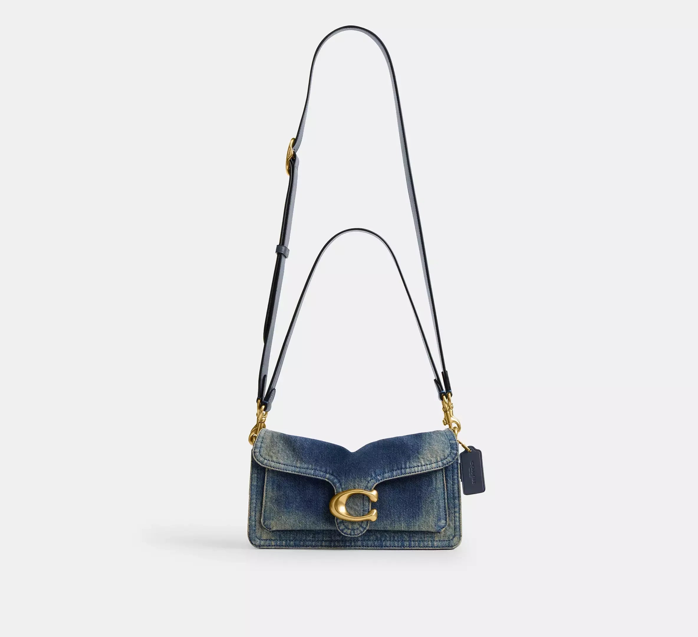 Coach Tabby Shoulder Bag 26 In Regenerative Cotton Denim – Denim/Brass/Dark Indigo - Sneaker Türkiye