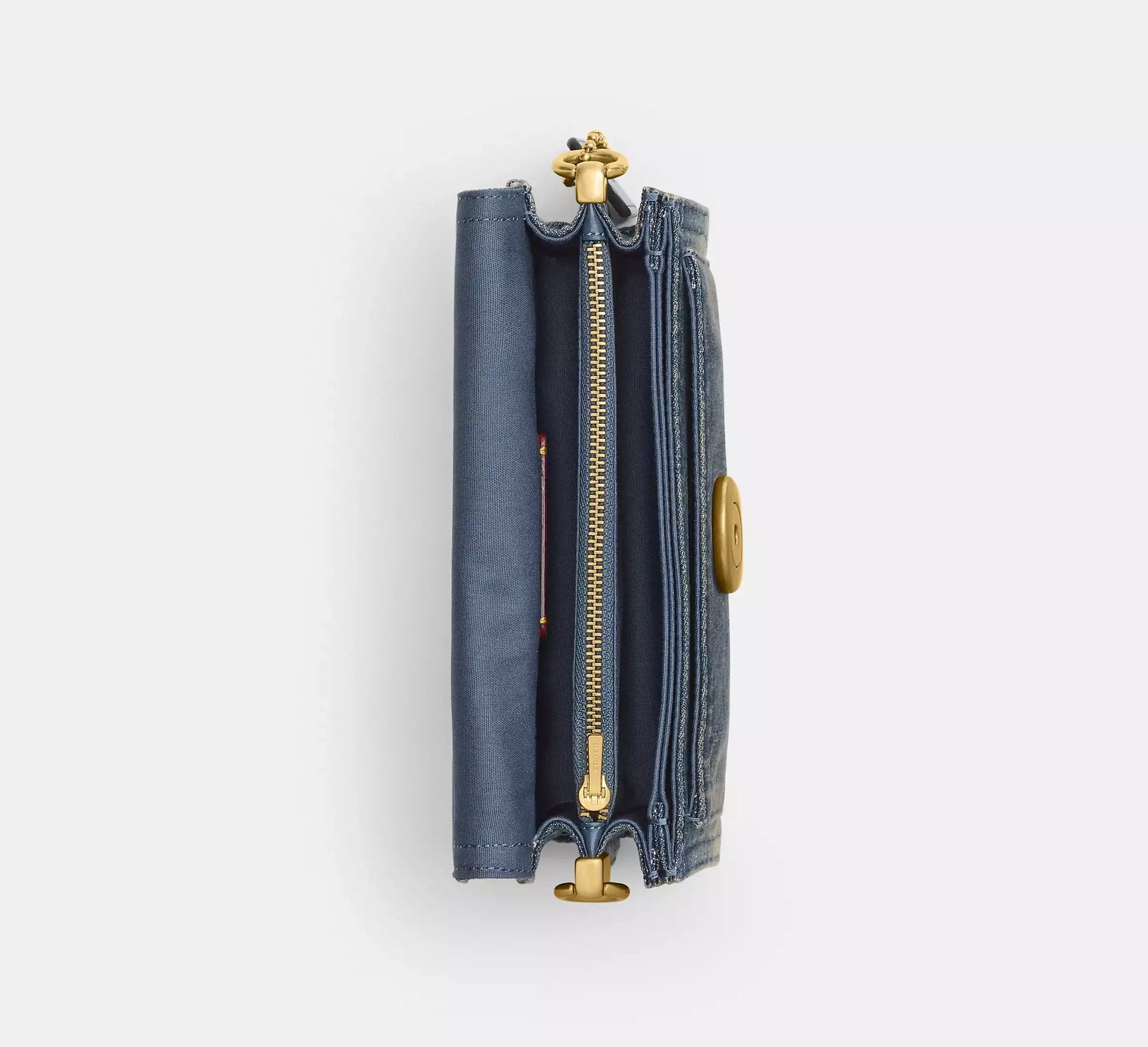 Coach Tabby Shoulder Bag 20 In Regenerative Cotton Denim – Denim/Brass/Dark Indigo - Sneaker Türkiye