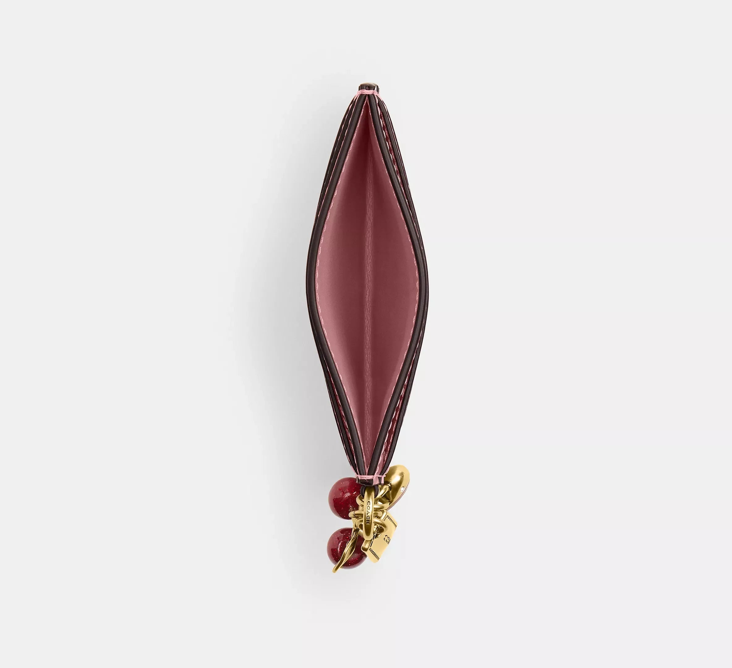 Coach Essential Card Case With Charms – Brass/Peony - Sneaker Türkiye