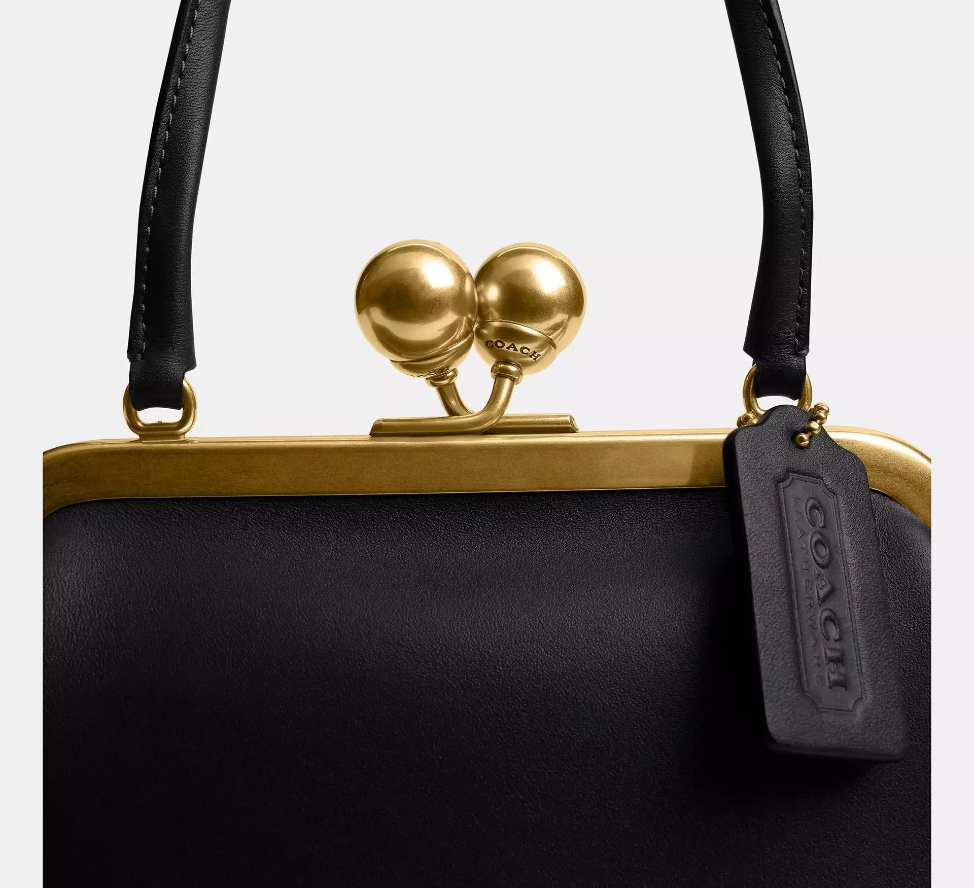 Coach Kisslock Frame Bag 16 SEZON – Brass/Black - Sneaker Türkiye