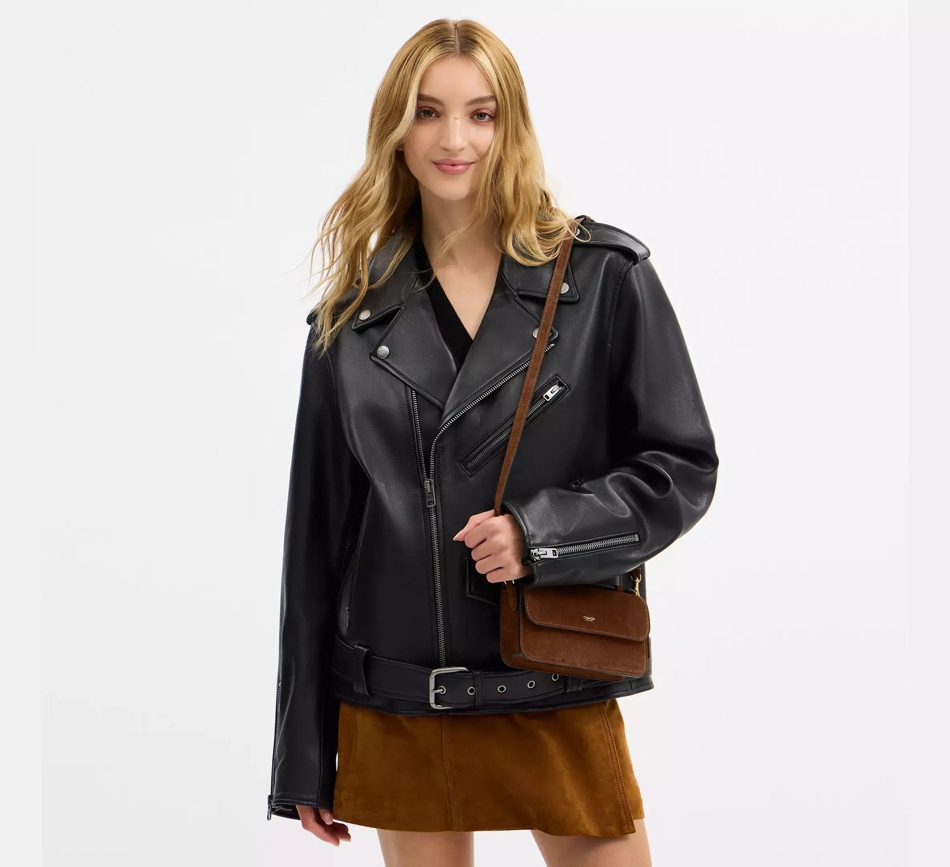 Coach Elora Top Handle Crossbody Bag SEZON – Brass/Warm Brown - Sneaker Türkiye