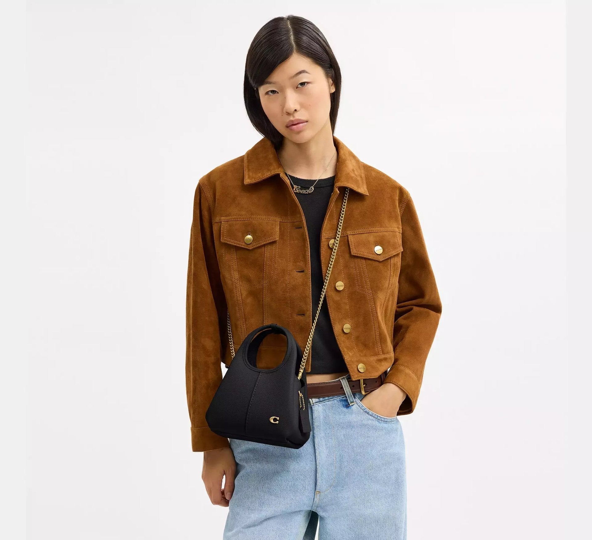 Coach Lana Shoulder Bag 19 SEZON – Brass/Black - Sneaker Türkiye