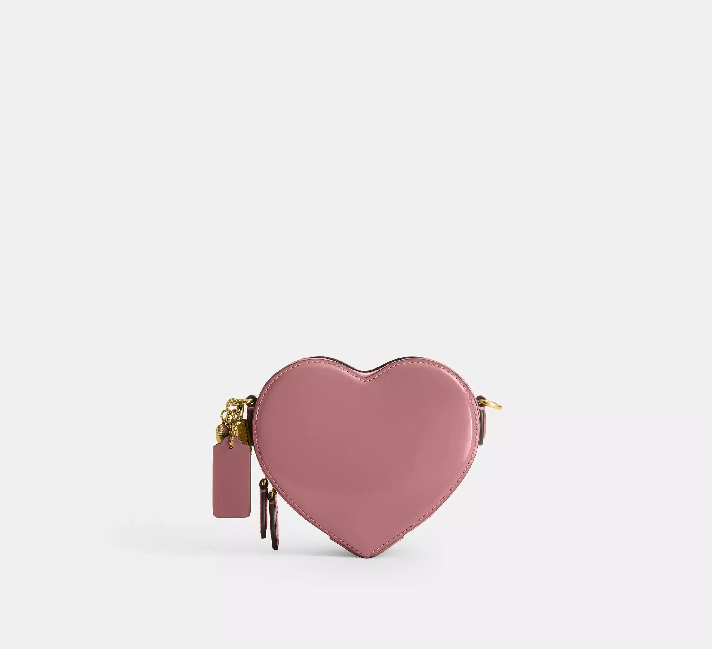 Coach Heart Crossbody Bag 14 With Charms – Brass/Peony - Sneaker Türkiye