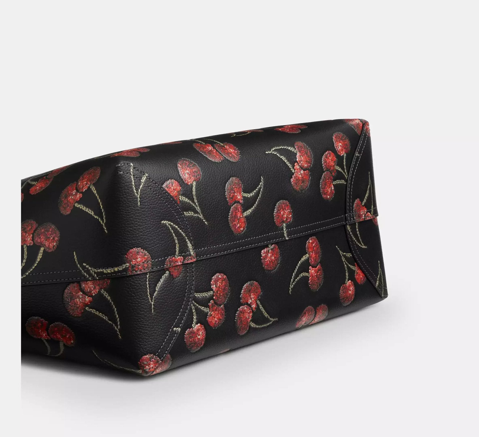Coach City Tote Bag With Cherry Print – Gold/Black Multi - Sneaker Türkiye