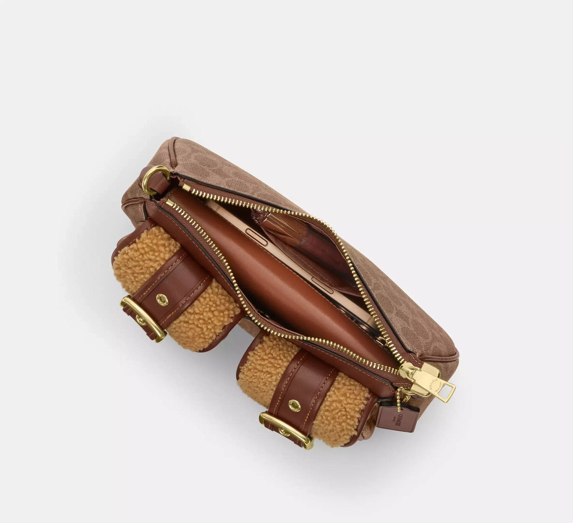Coach Ashton Bag With Signature – Gold/Tan/Vintage Brown - Sneaker Türkiye