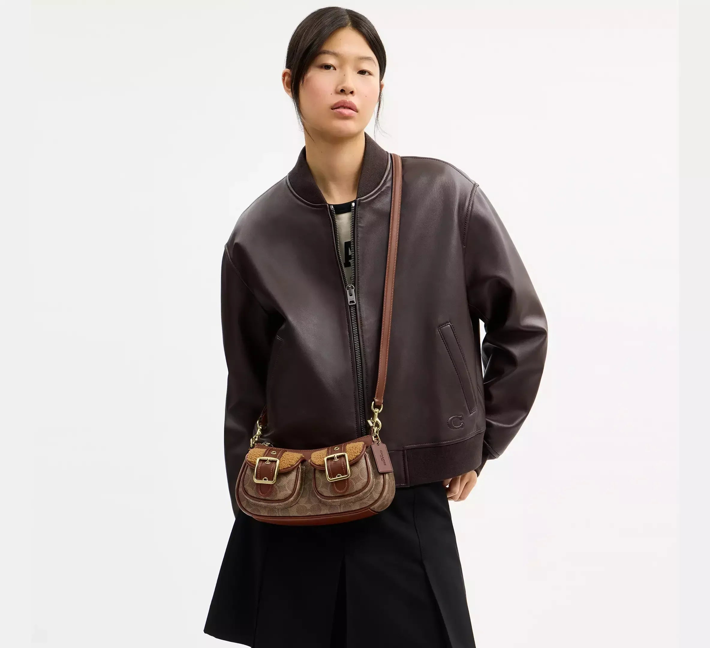Coach Ashton Bag With Signature – Gold/Tan/Vintage Brown - Sneaker Türkiye