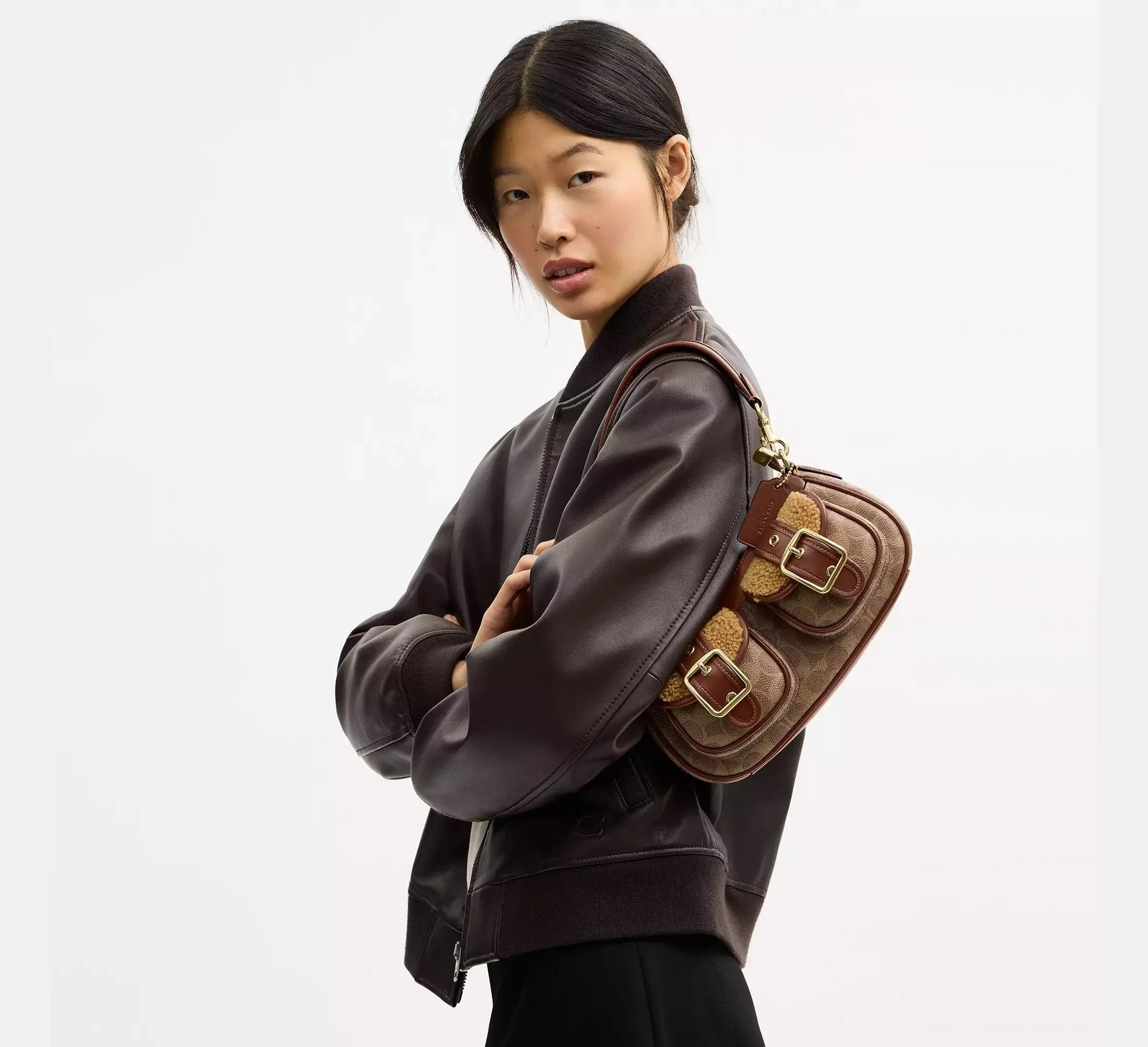 Coach Ashton Bag With Signature – Gold/Tan/Vintage Brown - Sneaker Türkiye